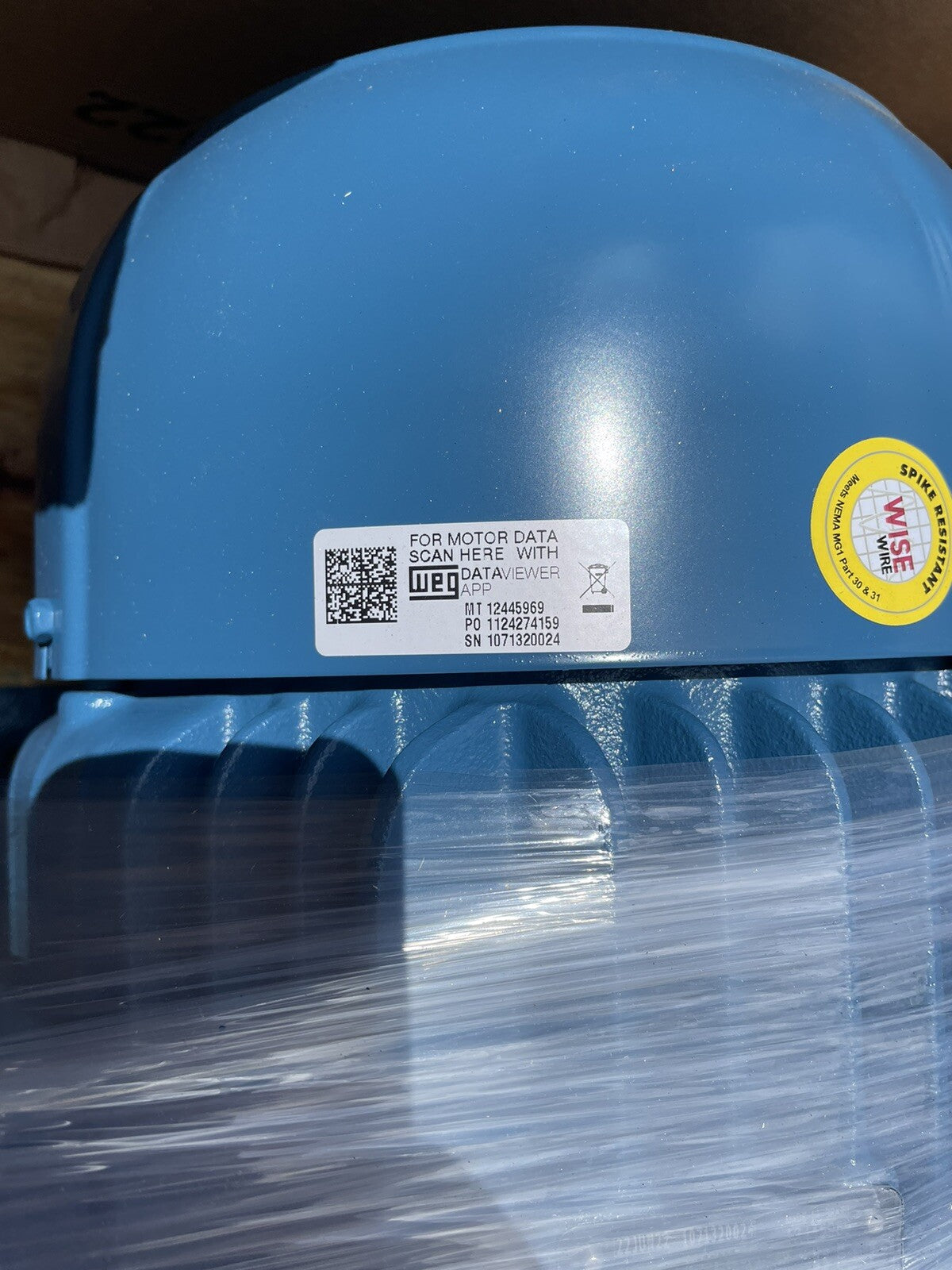WEG W22 NEMA Premium Efficiency 7.5 HP MOTOR 4P 213/5T 3Ph 230/460 380 V