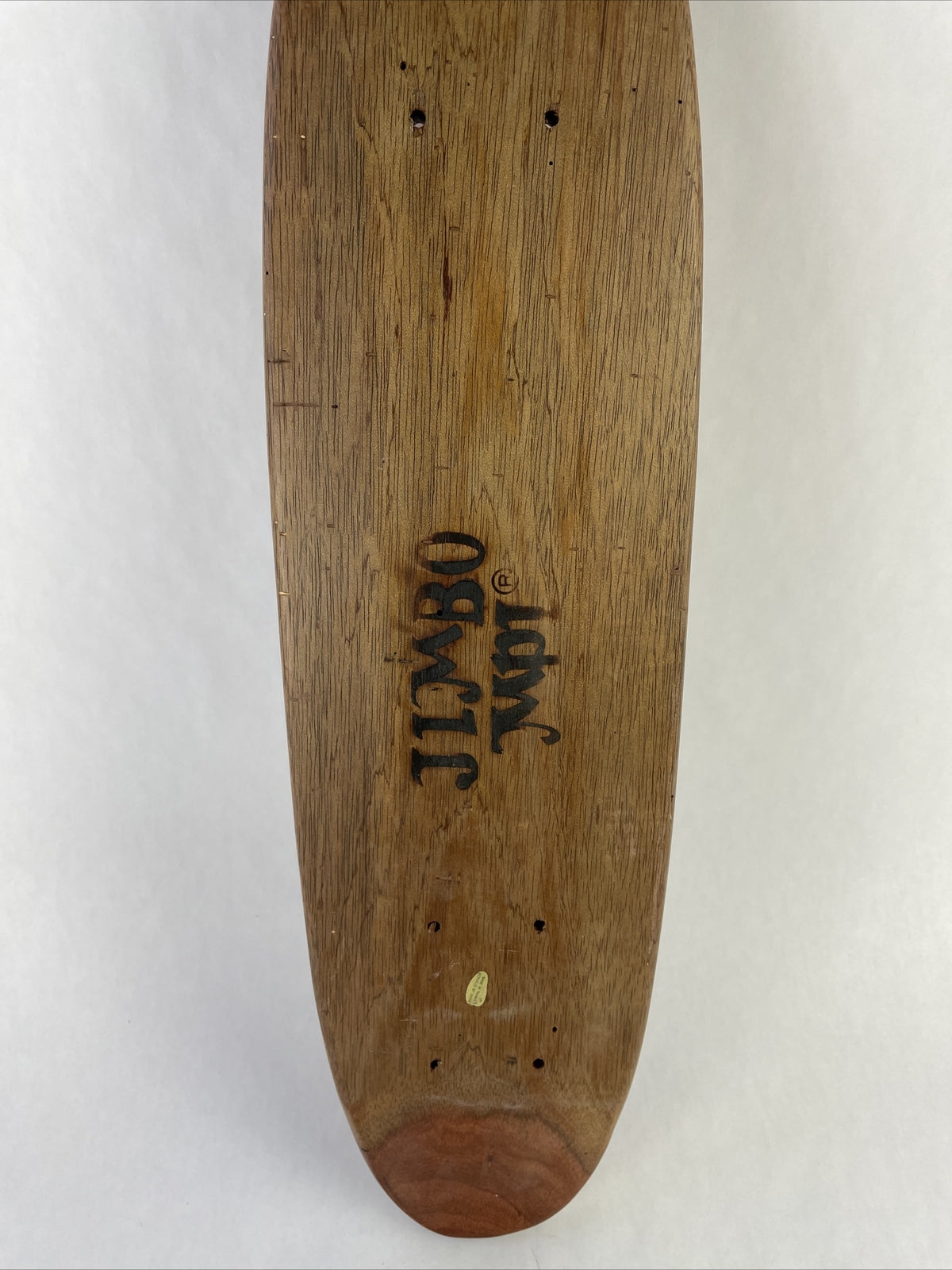 JIMBO Blank #9 teak oak 70s old school cruiser skateboard deck with vintage-inspired shape.