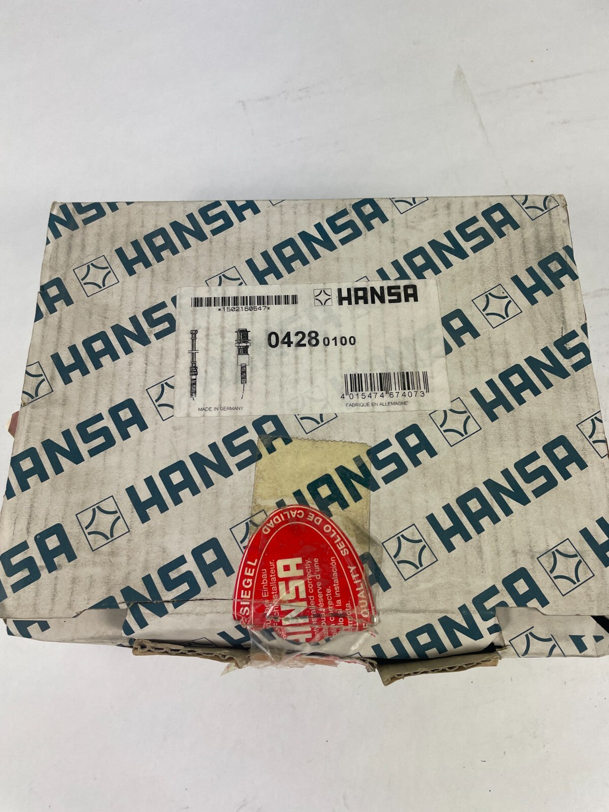 Hansa 04280100 chrome shower bracket for deck mounted installation bath rim holder