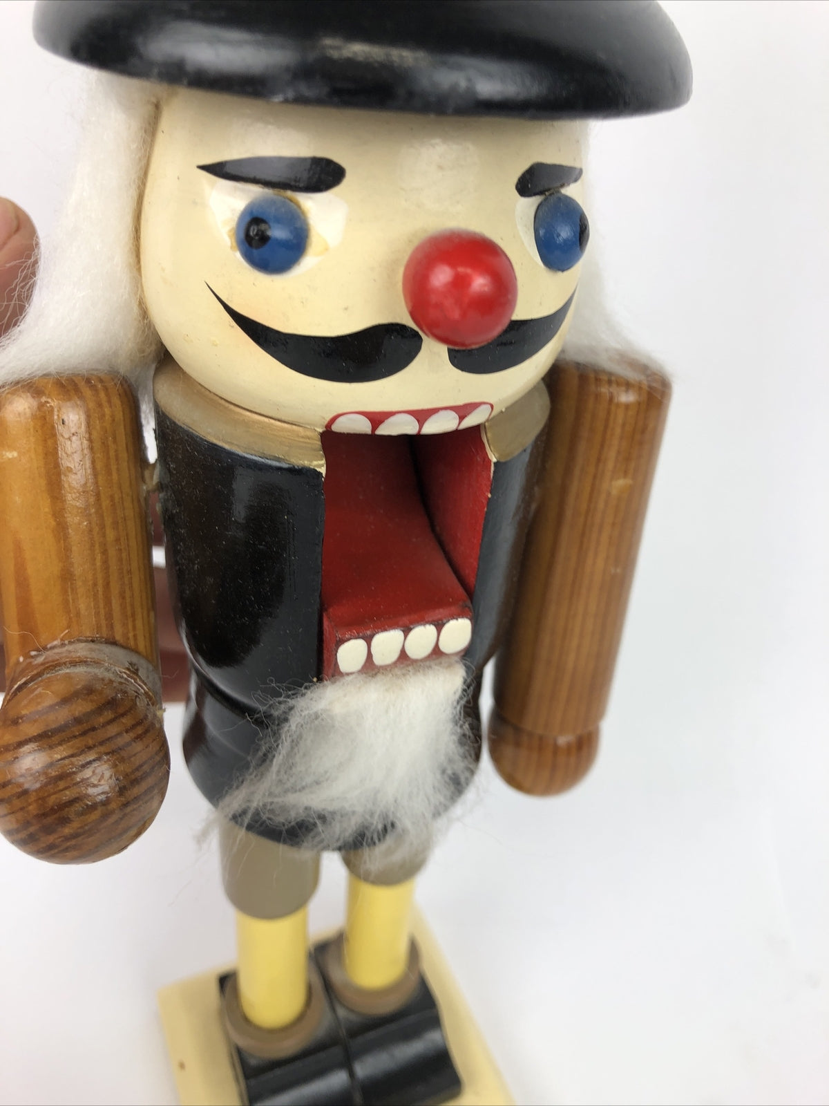 11" Wooden Nutcracker Soldier Drum Figures Model Doll Christmas Ornament Gift