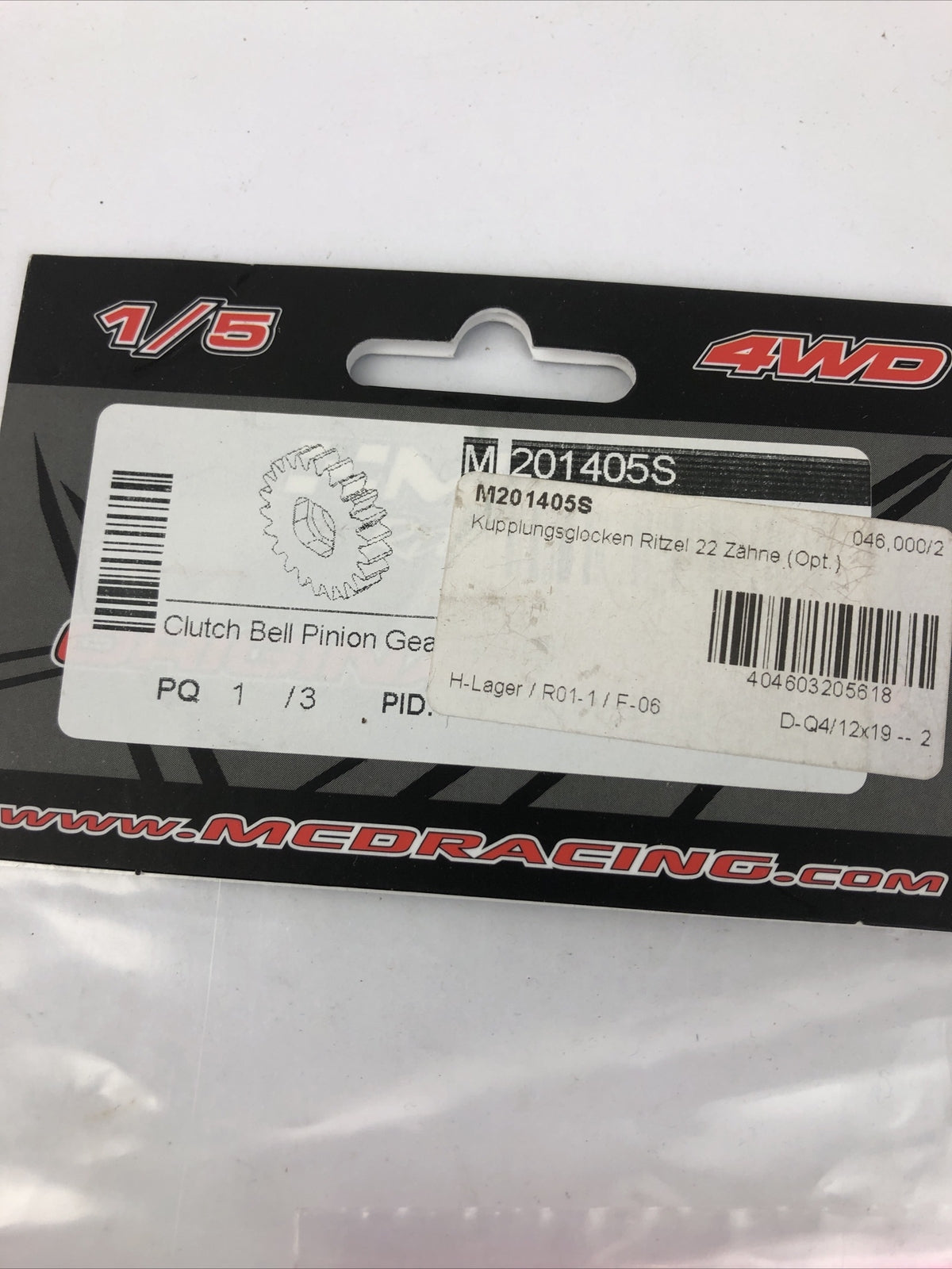 1/5 MCD RC Racing Clutch Bell Pinion Gear # M 201405S - Free Shipping