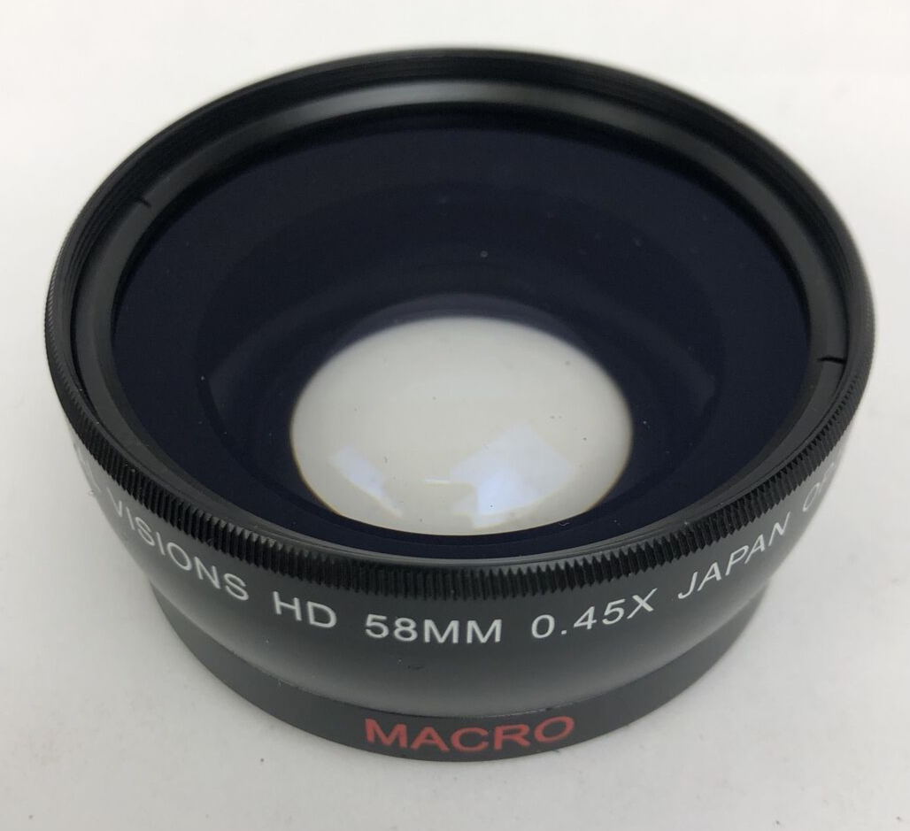 Digital Visions HD 58mm 0.45X Lens Adapter by Japan Optics w lens Covers LOOK
