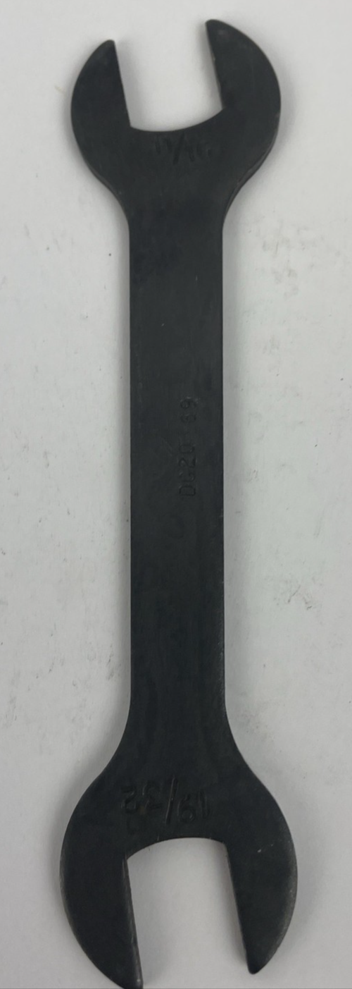 Vintage 11/16 - 19/32 Wrench DG20 Flat Crescent Wrench Tool - Made in the USA