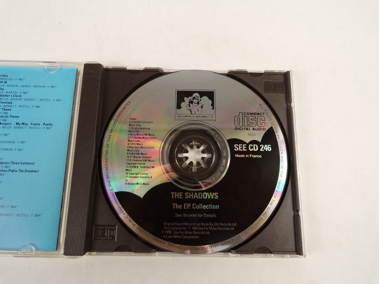 The Shadows The Ep Collection See For Miles Records Perfidia CD#52