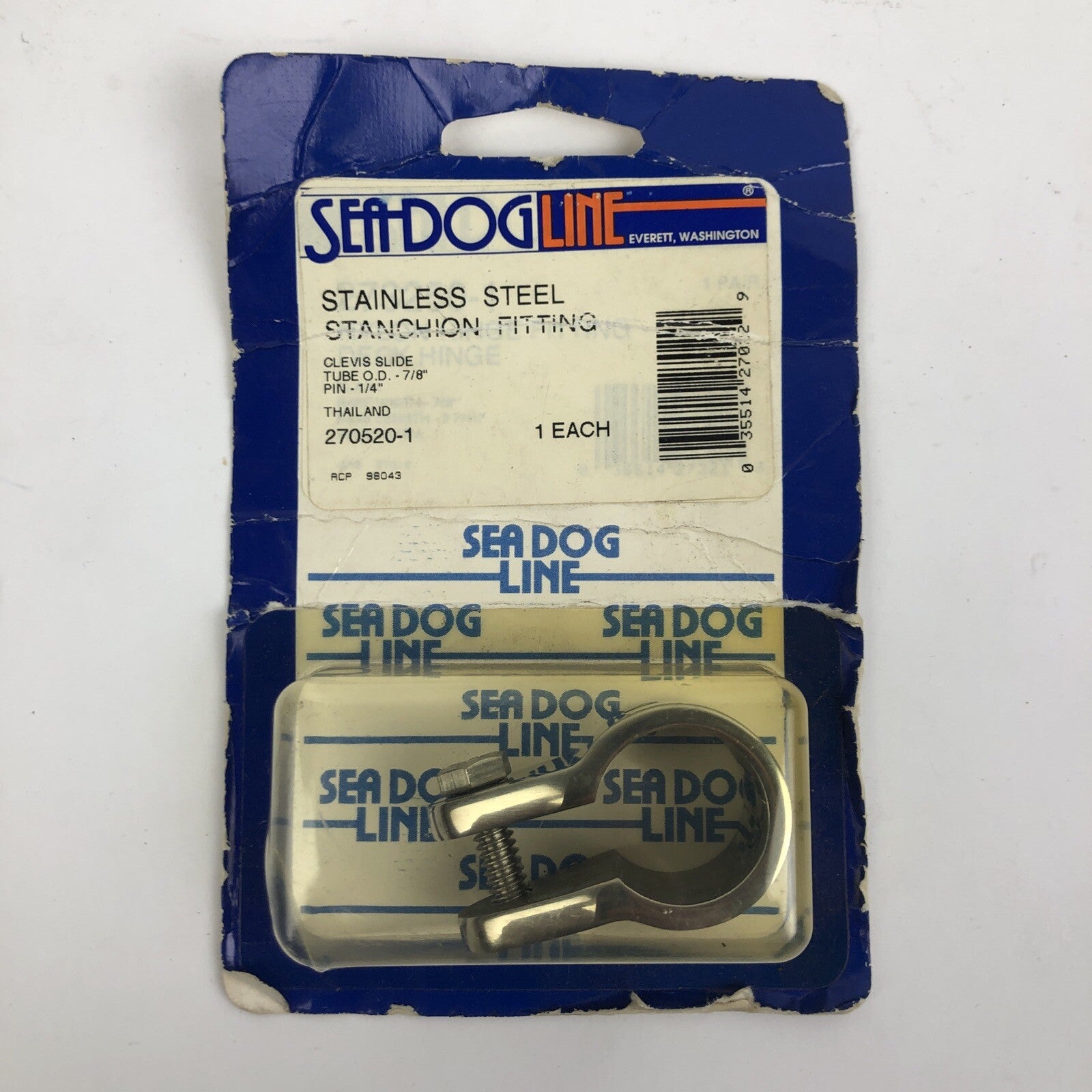 SEADOG Sea-Dog Line Marine 270520-1 Stainless Steel Clevis Slide 7/8" - NOS