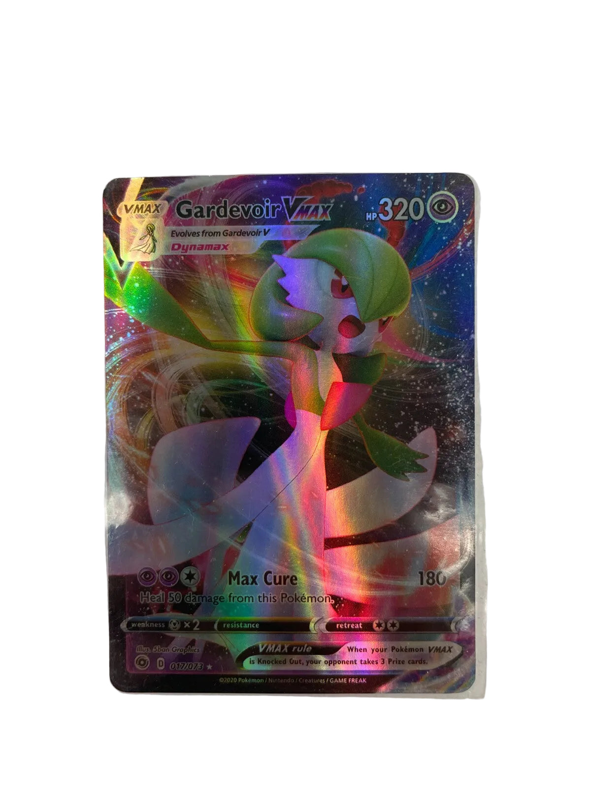 Pokemon Gardevoir Vmax HP 320 Max Cure 180 017/073