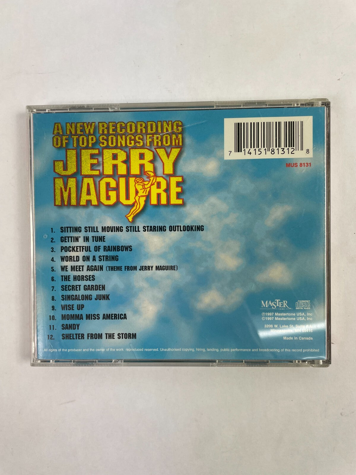 A New Recording Of Top Songs From Jerry Maguire Sitting Still Moving Still CD#72