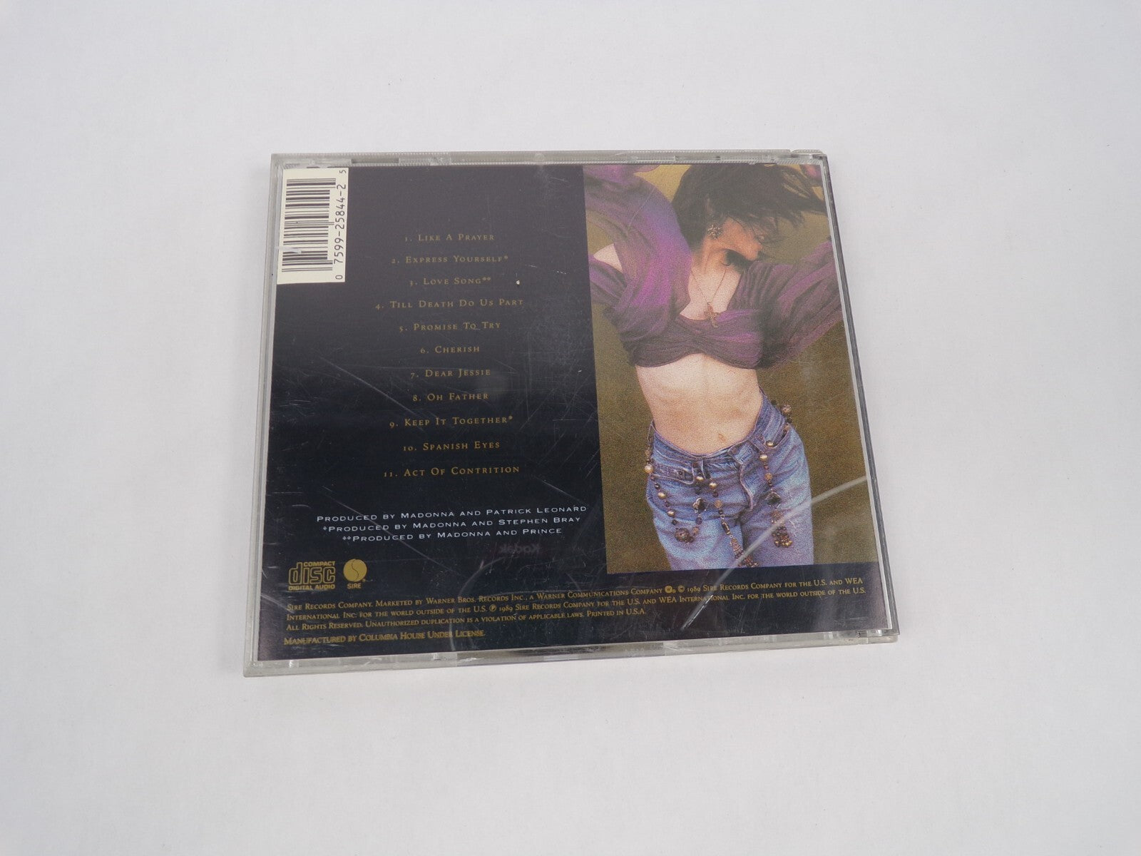Madonna Like A Prayer Like A Prayer Express Yourself Love Song Till Death CD#63