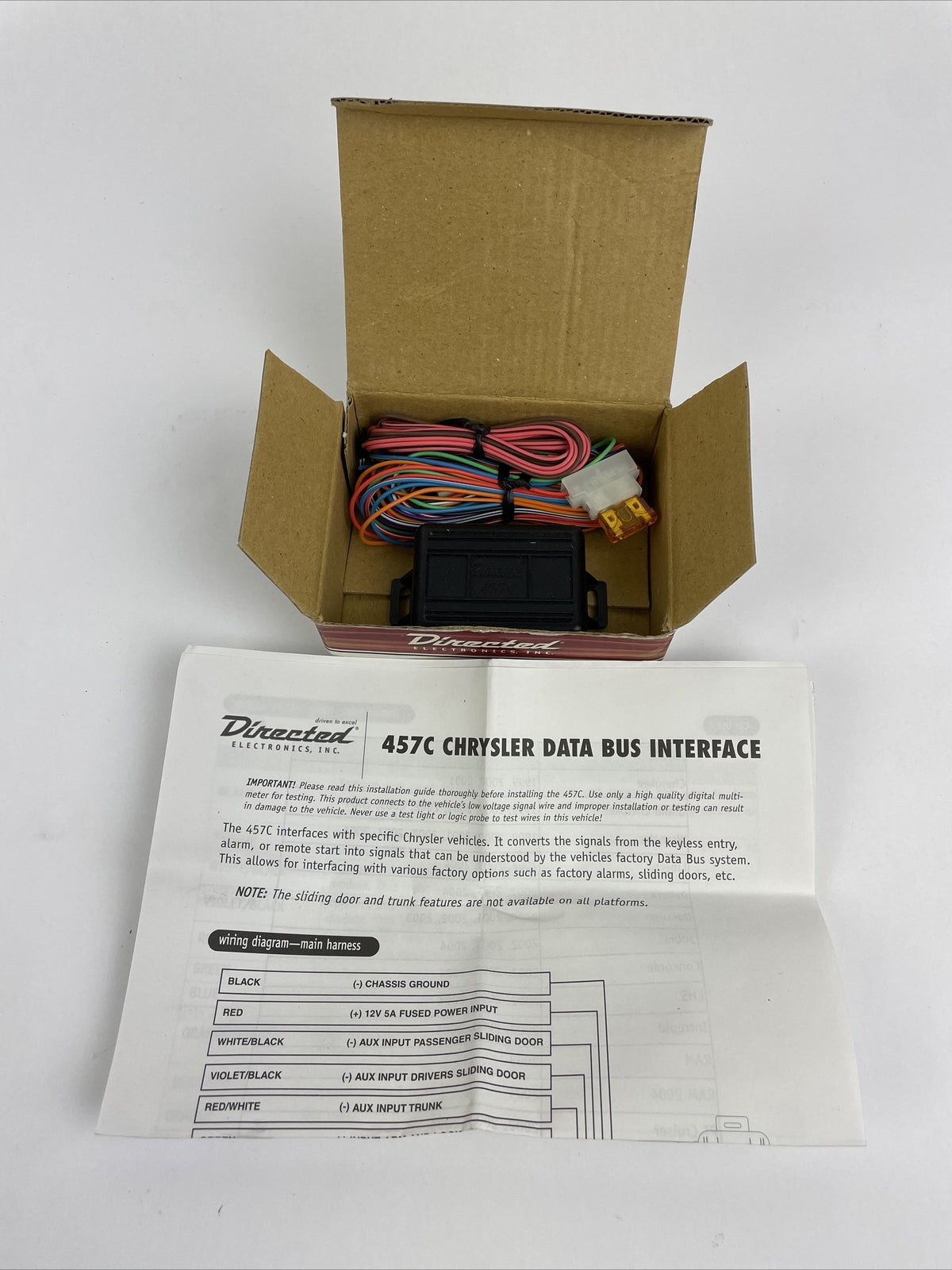 Directed Install essentials 457CW Chrysler / JEEP Door Lock Interface Module NOS