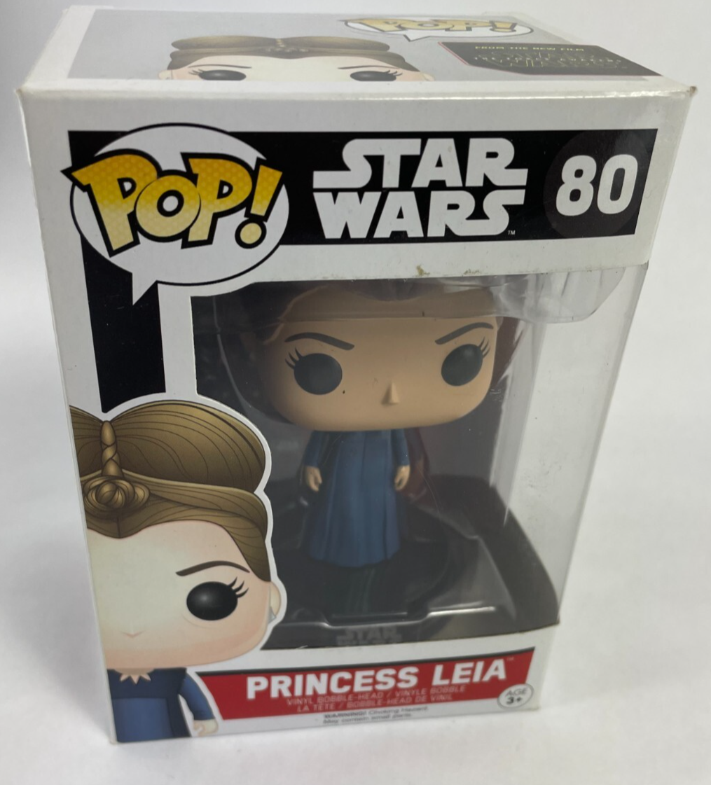 FUNKO POP Star wars The Force Awakens 80 Princess Leia Vinyl Bobble Head NEW