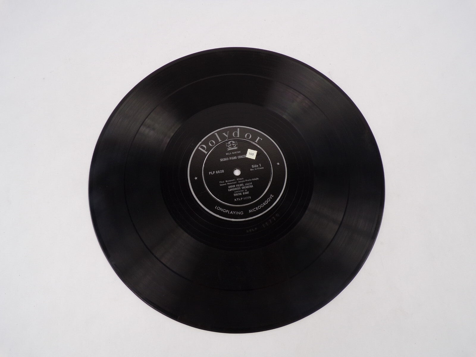 Bela Bartok Second Piano Concerto Allegro Adagio-Prestn-Adagio Vinyl Record