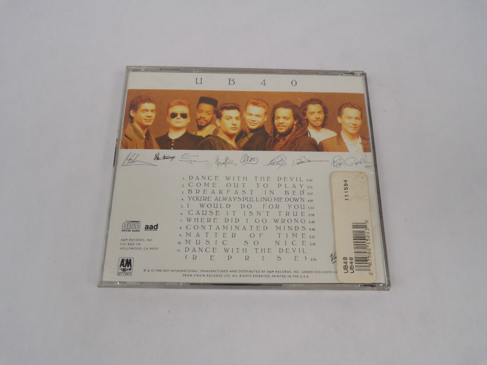 UB40 Dance With The Devil Come Out To Play Breakfast In Bed You're Always CD#63