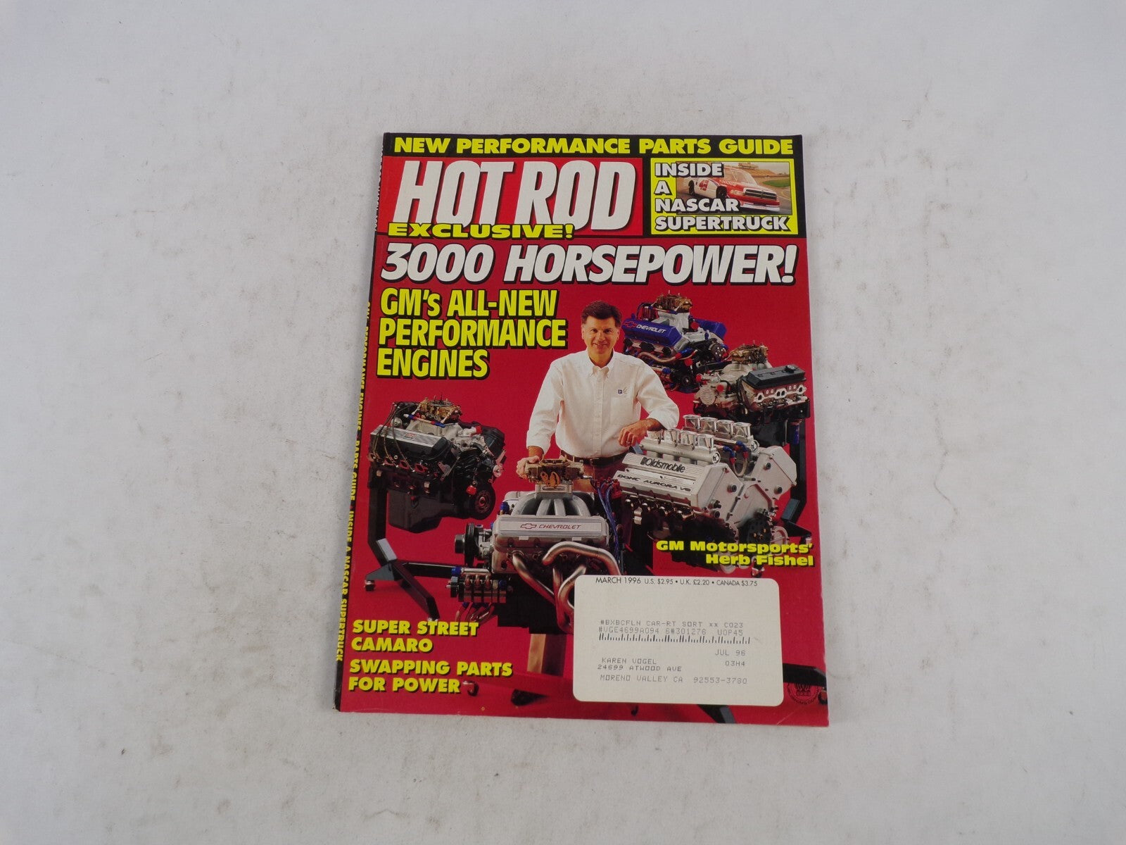 March 1996 Hot Rod New Performance Parts Guide Exclusive! 3000 Horsepower! GM's