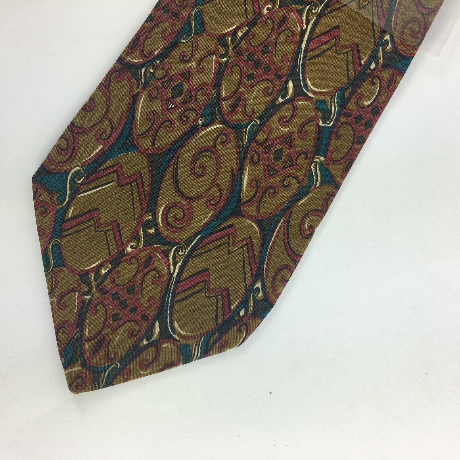 Genuine Secours 100% Silk Handmade Stylish Formal/Casual Tie Multi Coloured