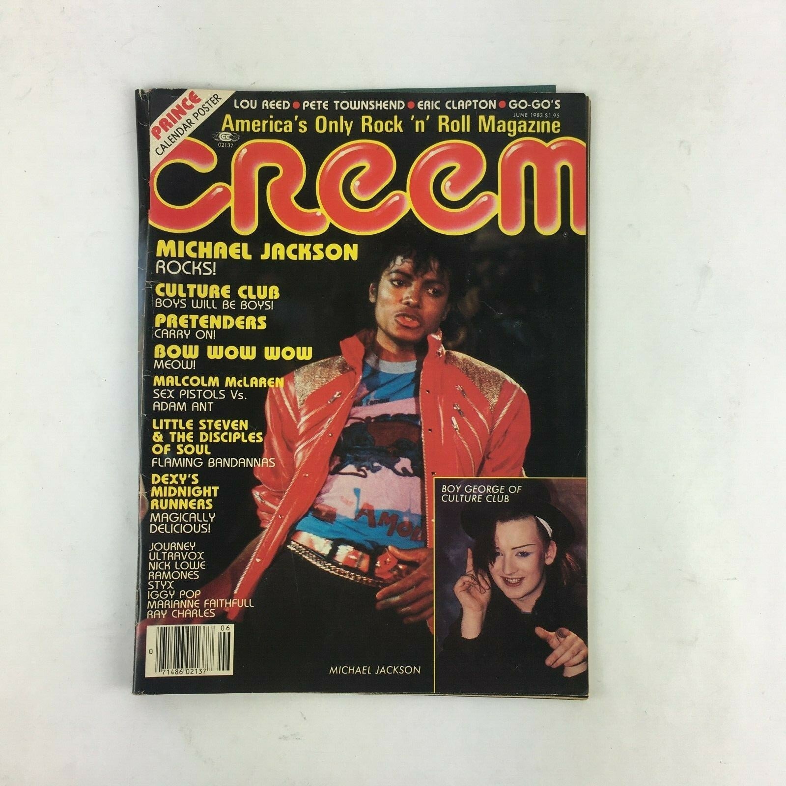 June 1983 Creem Music Magazine MICHAEL JACKSON Rocks! Culture Club Pretenders