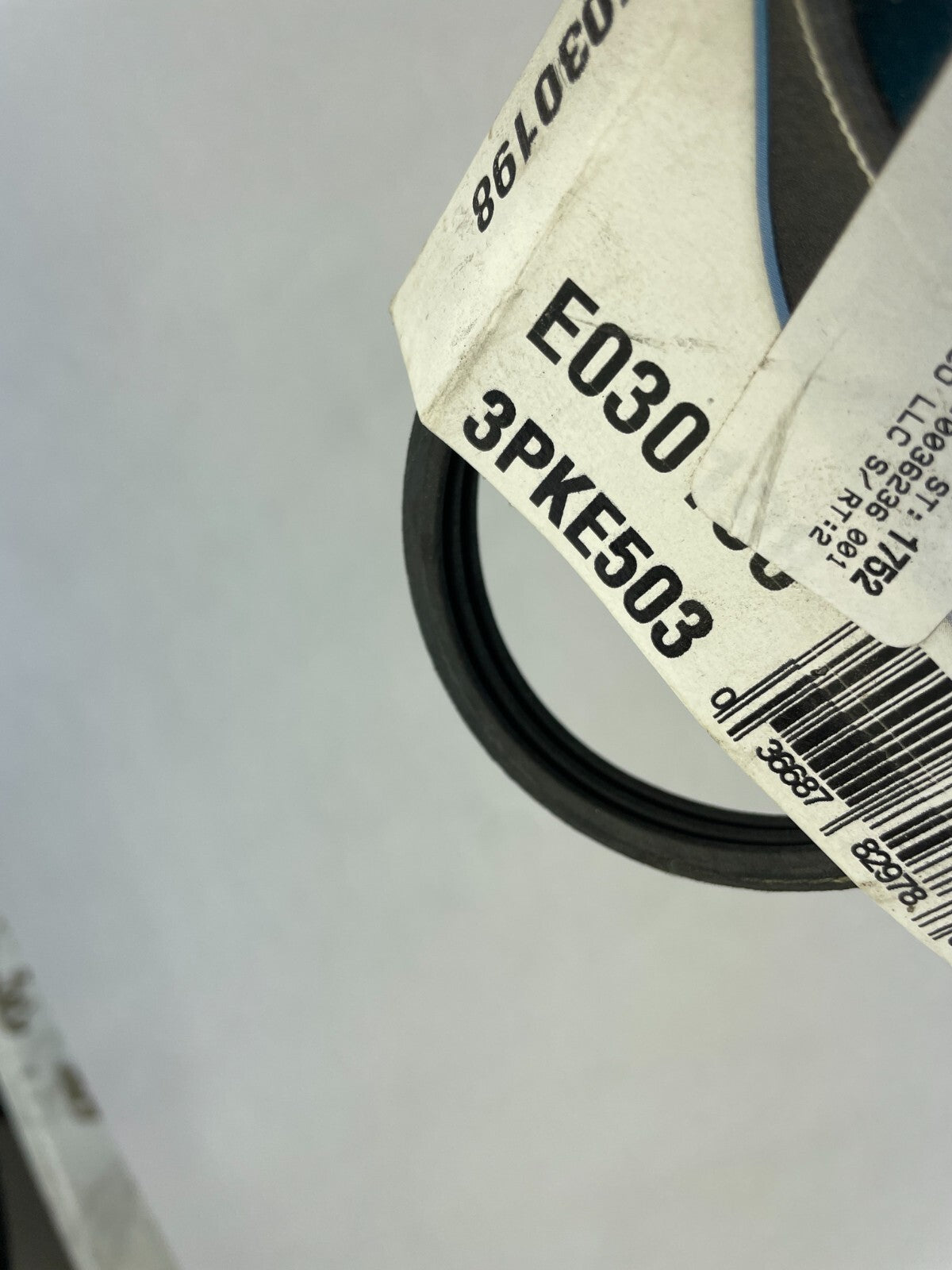Dayco Ela E030198 3PKE503 3-rib poly rib belt OEM automotive replacement belt A11
