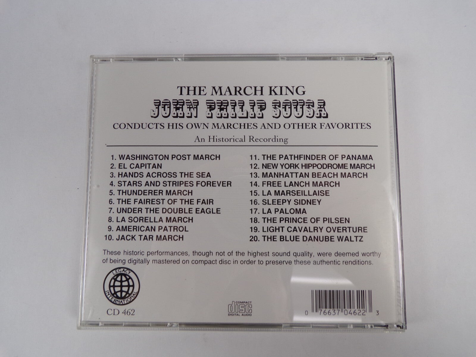 The March King John Philip Sousa CD #14