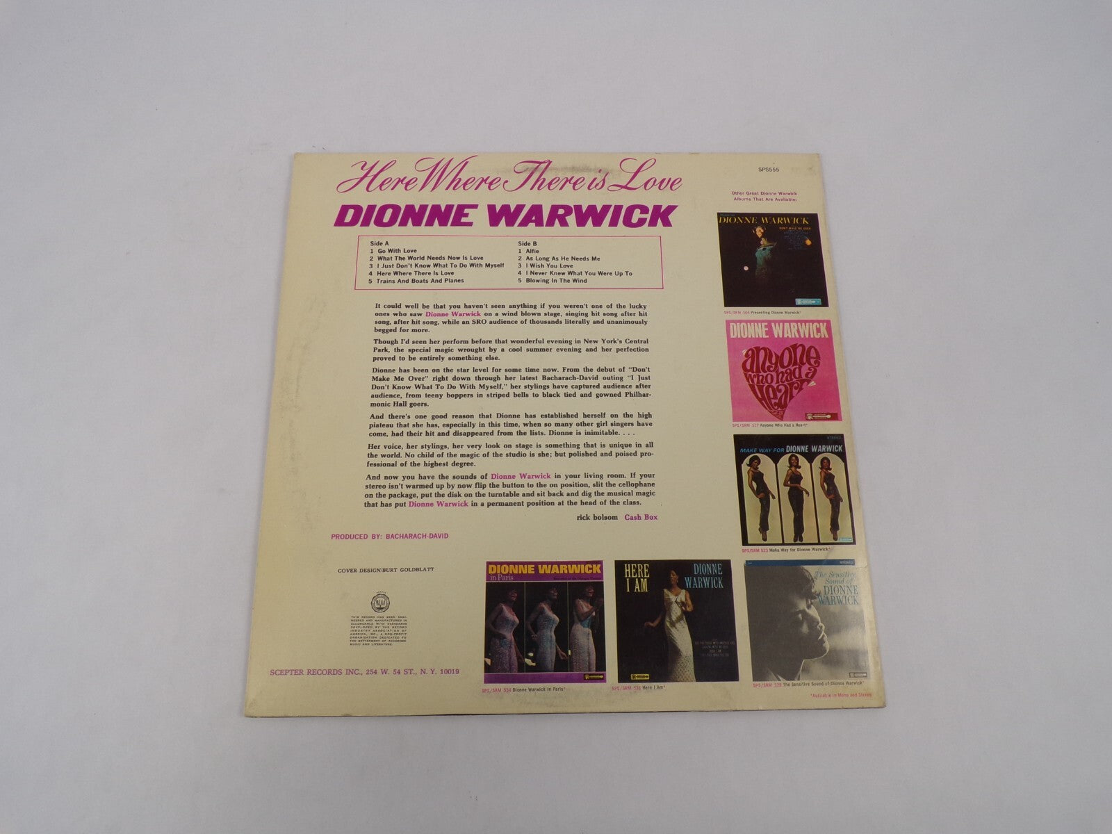 Here Where There Is Love Dionne Warwick Go With Love Vinyl Record