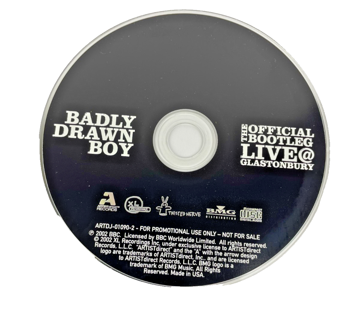 Badly Drawn Boy – The Official Bootleg Digital Audio CD Artist Records 2002