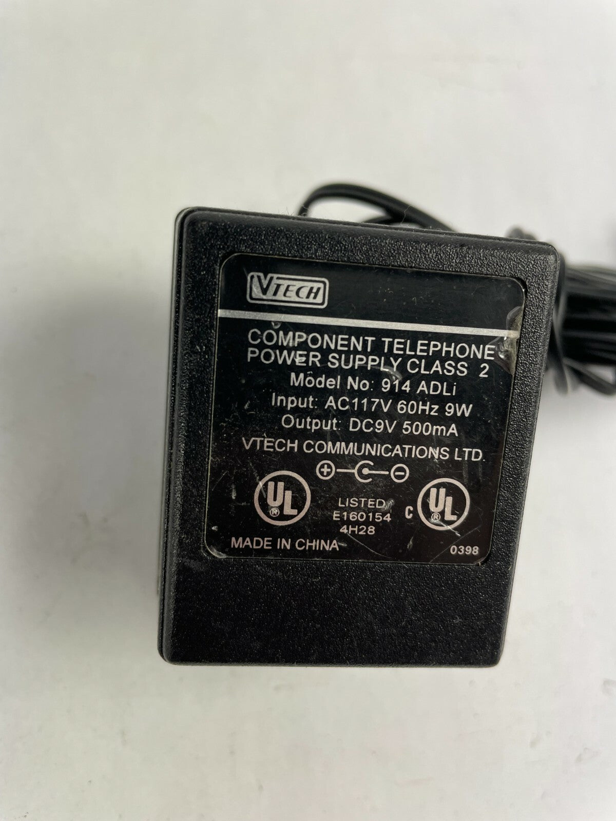 Genuine VTECH 914 ADLi AC Adapter Output 9 V 500mA Power Supply Adapter A40