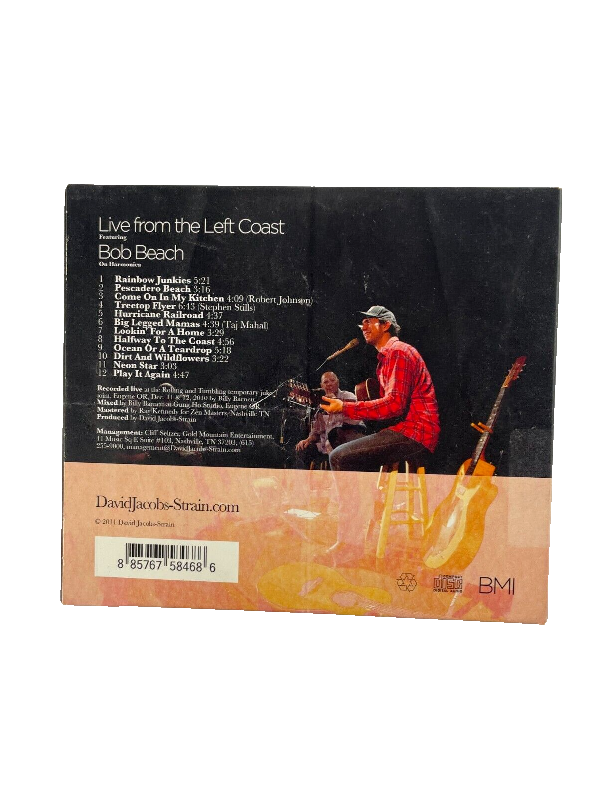 David Jacobs Strain Live From The Left Coast Raibow Junkies Pescadero Beach#S-T