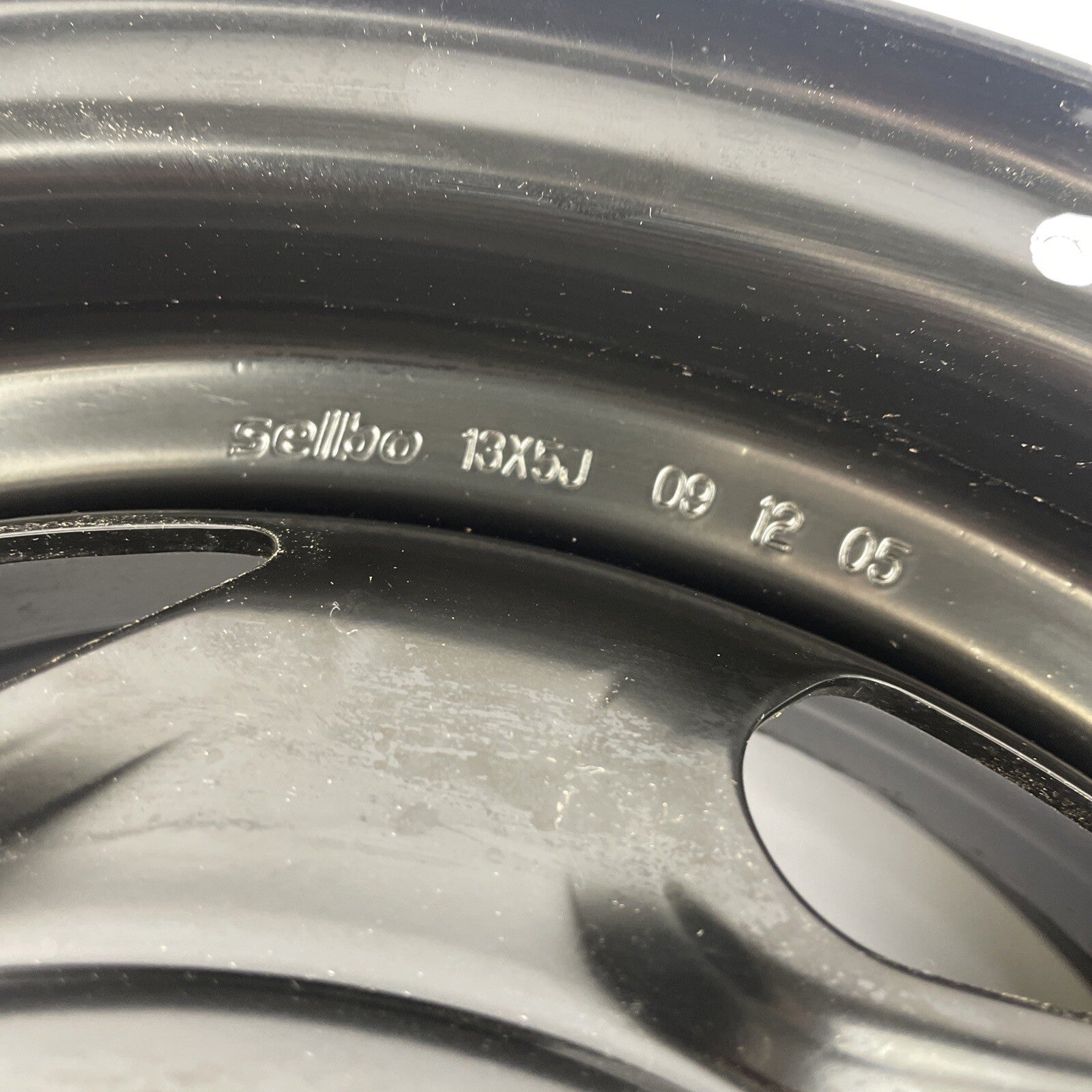 Steel Wheel Rim selbo 13X5J Original Suitable for Kia Motors Rio 2000 2005 Black