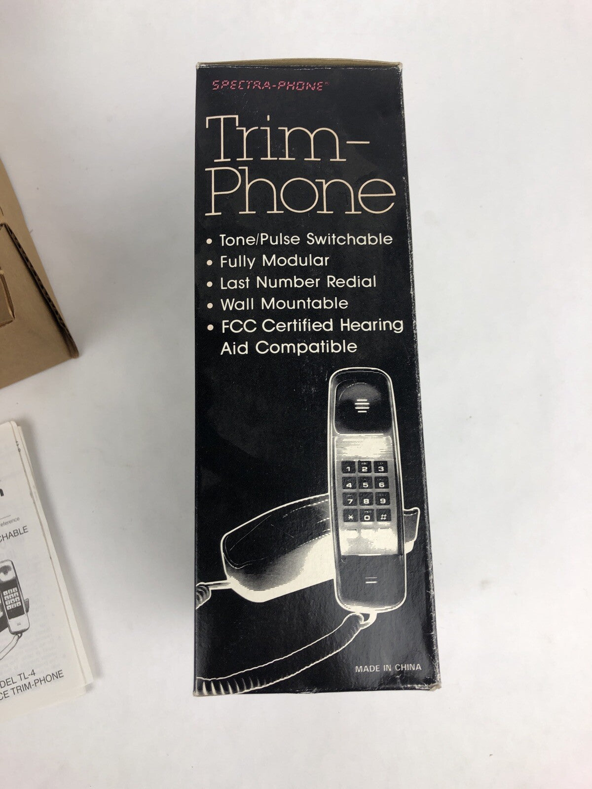 NIB Spectra Trim Phone Land Line High Quality Telephone TL-4 Black - FSTSHP