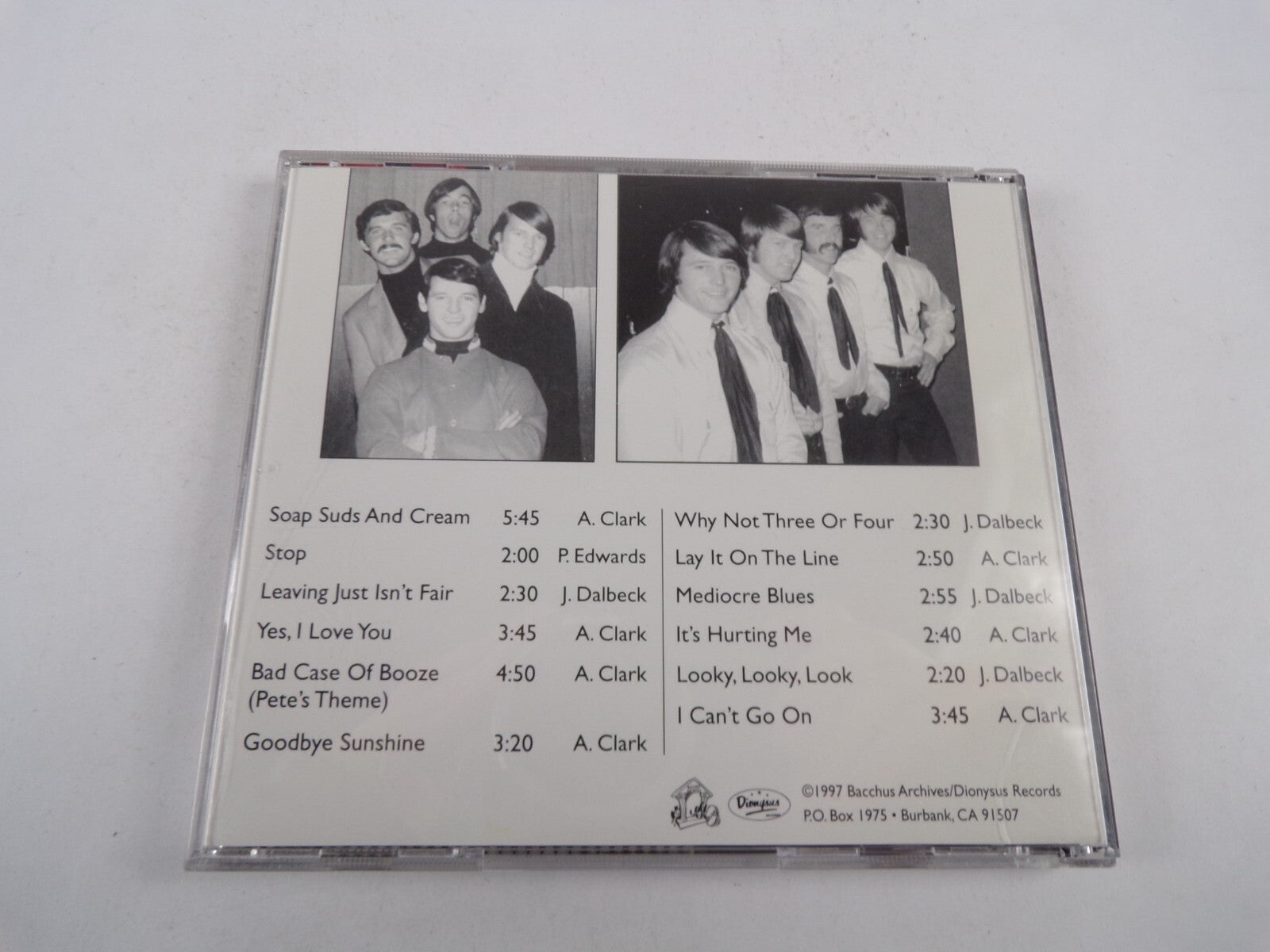 The Rock Shop Bacchus BaIII5 Soap Suds And Cream Stop Yes I Love You CD#3