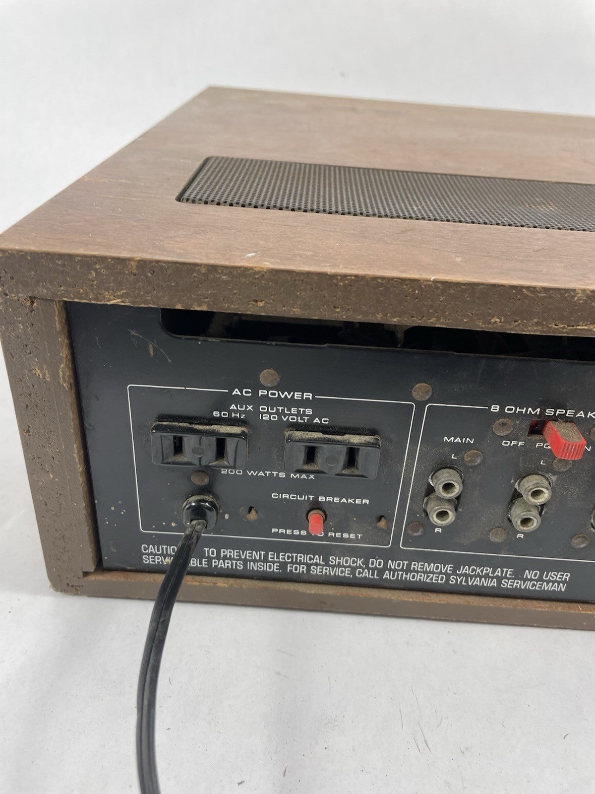 Sylvania CR-2743 Receiver 50 Watts Per Ch Made In USA for PARTS