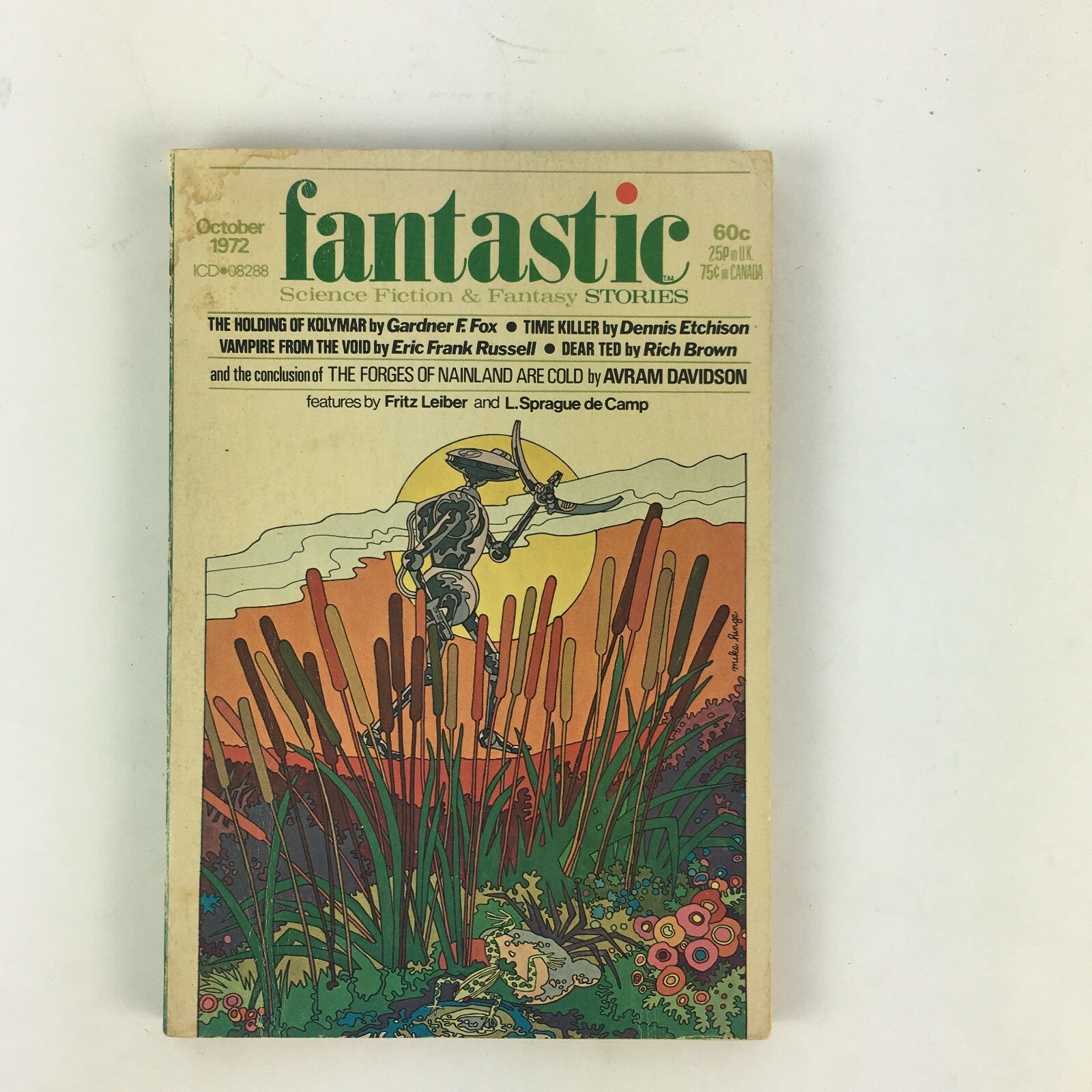 October 1972 Fantastic Science Fiction&Fantasy Fritz Leiber L.Sprague de Camp