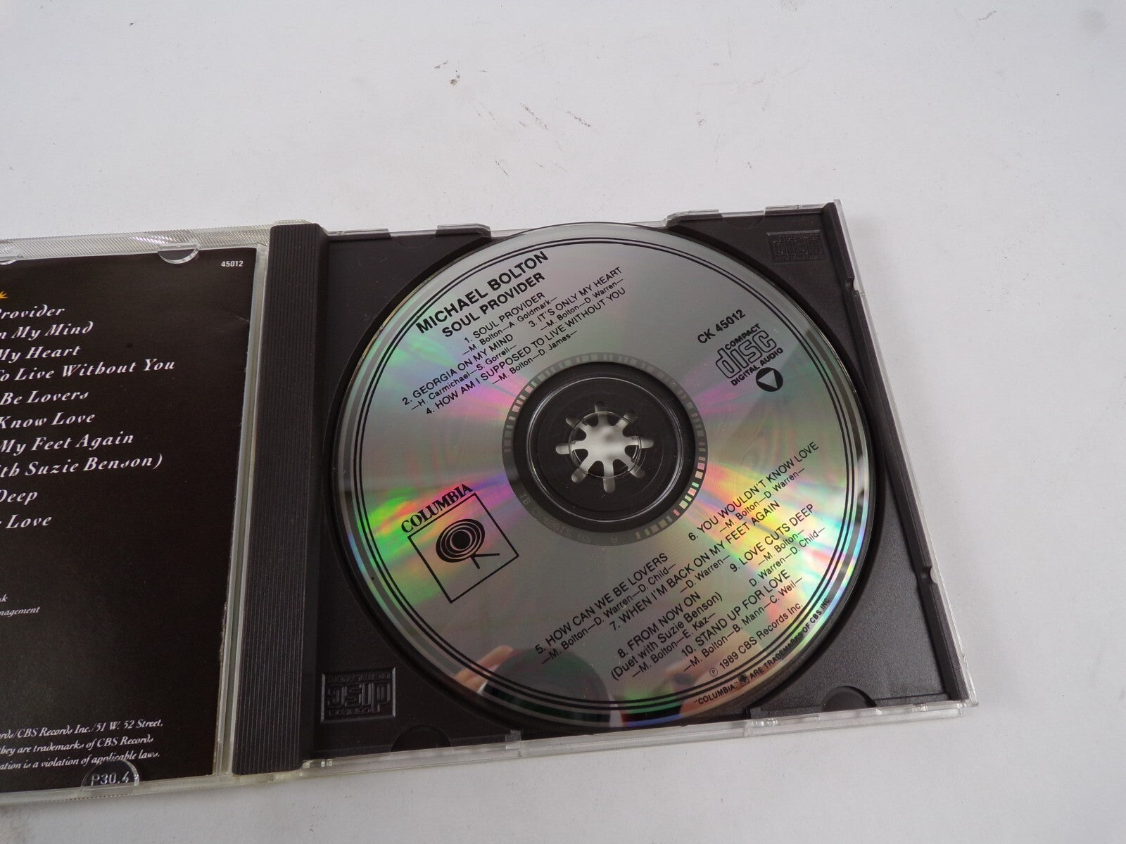 Michael Bolton Soul Provider How Can We Be Lovers Love Cuts Deep Georgia CD#48