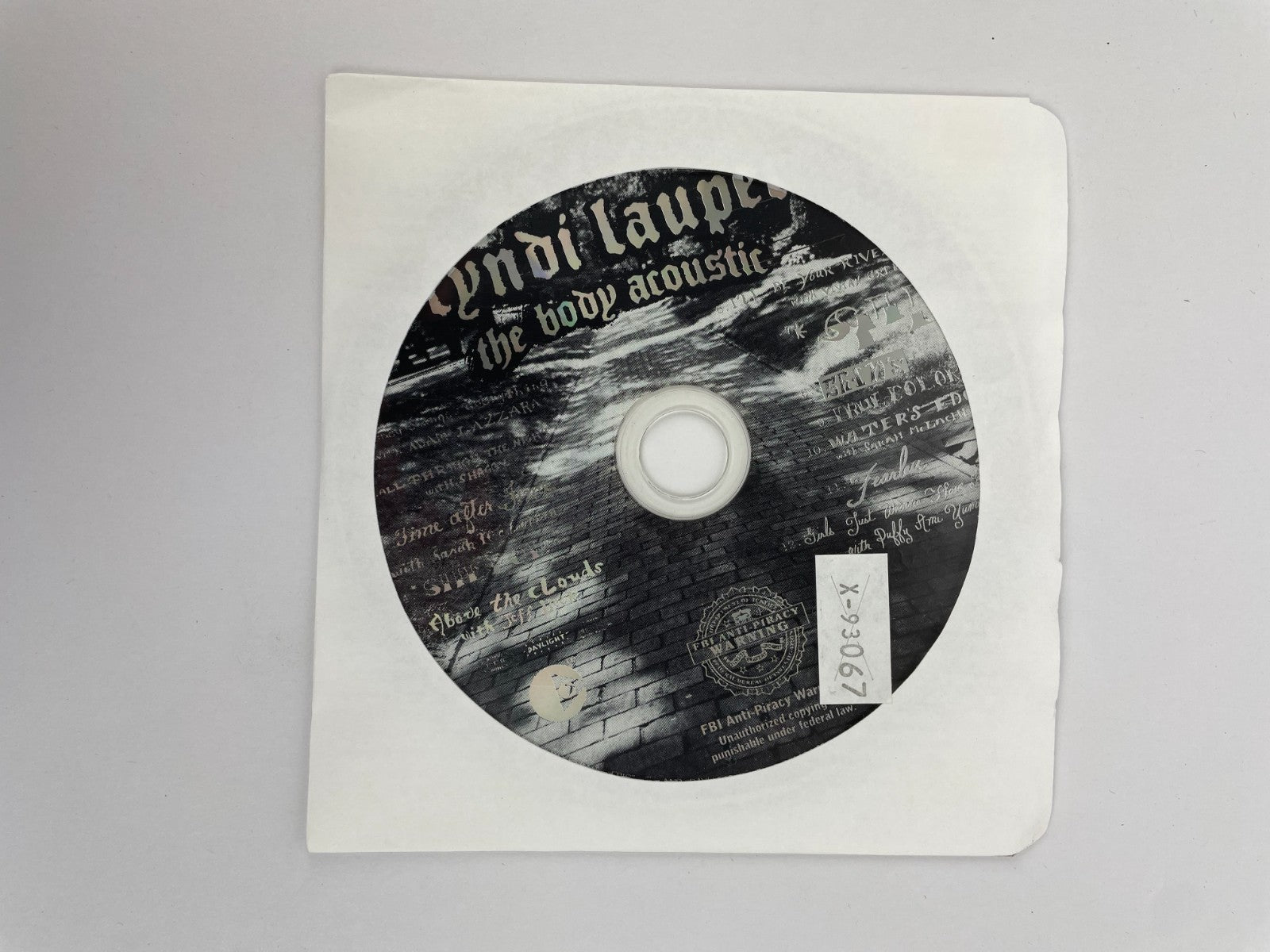 Cyndi Lauper - The Body Acoustic Digital Audio CD Sony Records 2005