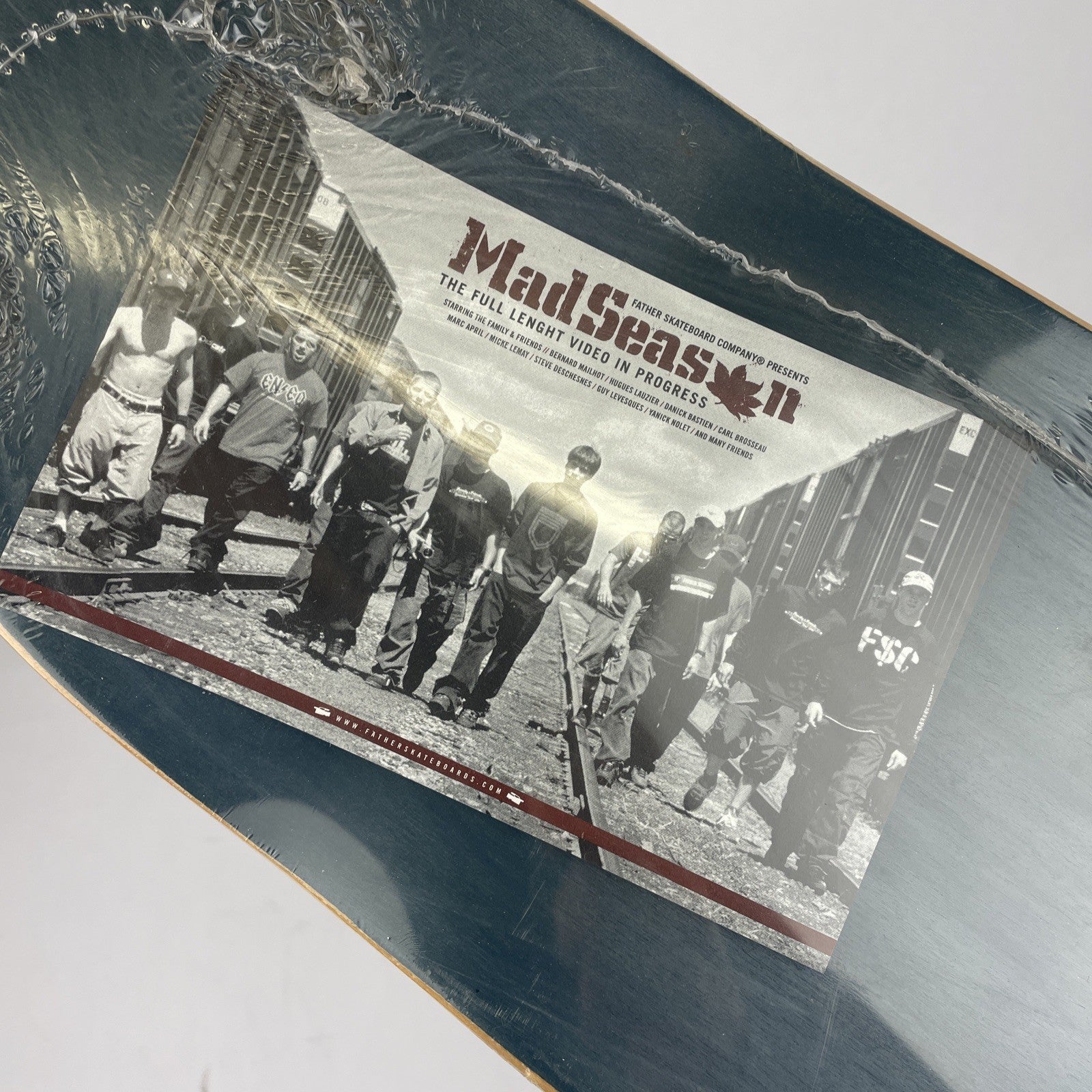 Vintage FATHER Skateboard Co. " MAD SEASON " Skateboard Deck CANADA MS Series 01