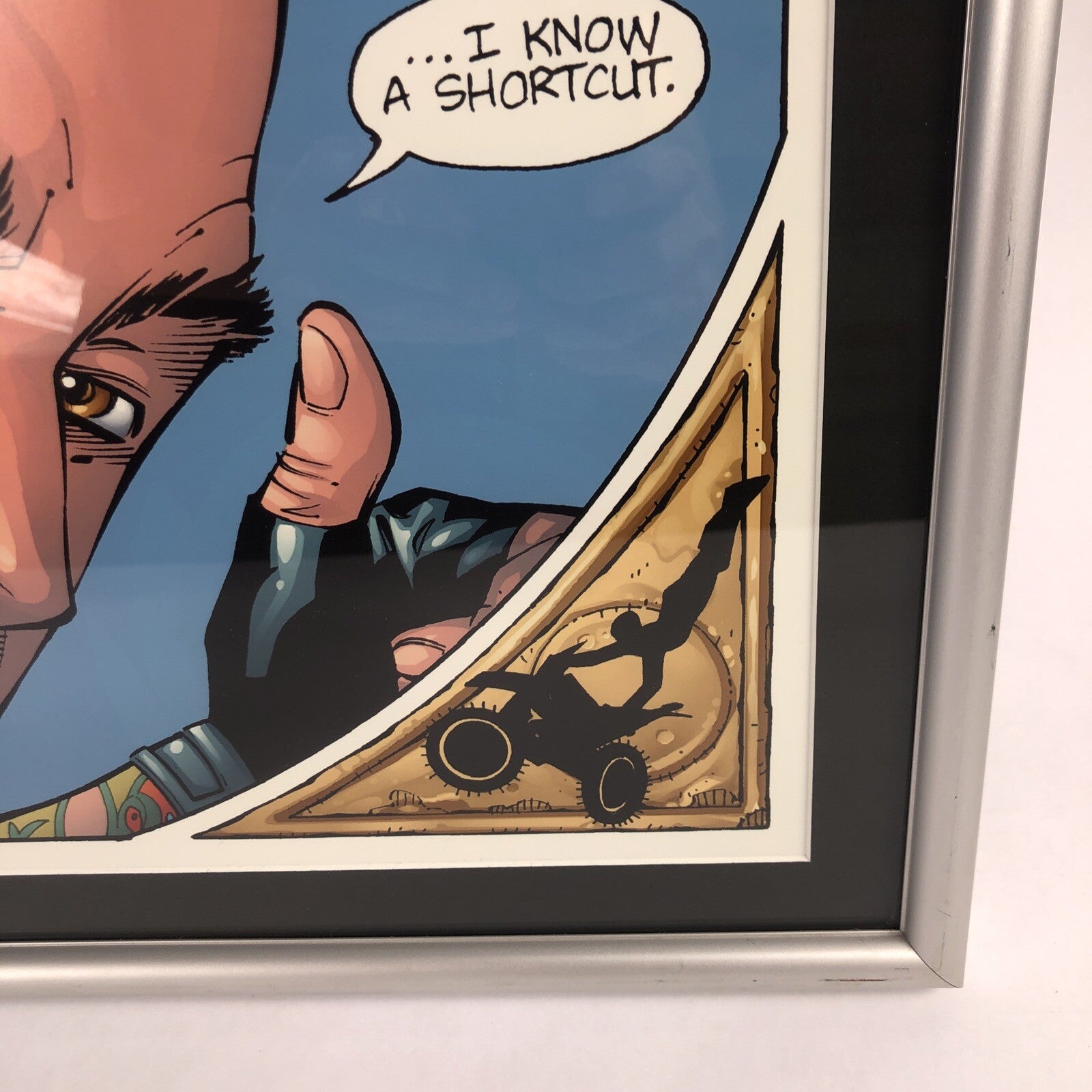 Adam Kubert 32" x 22" FRAMED Original Art Poster X-Games Carey Hart Motocross