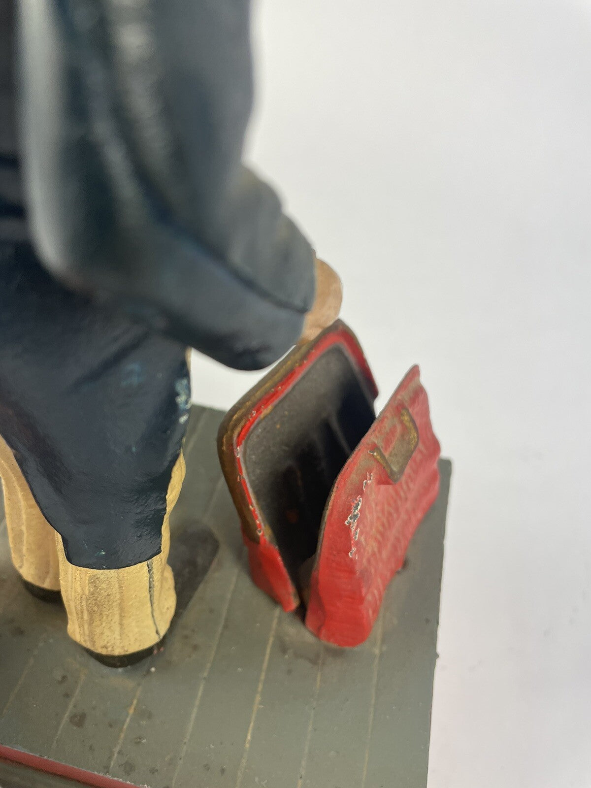 Antique Shepard Hardware UNCLE SAM Patriotic Cast Iron Mechanical Coin Bank