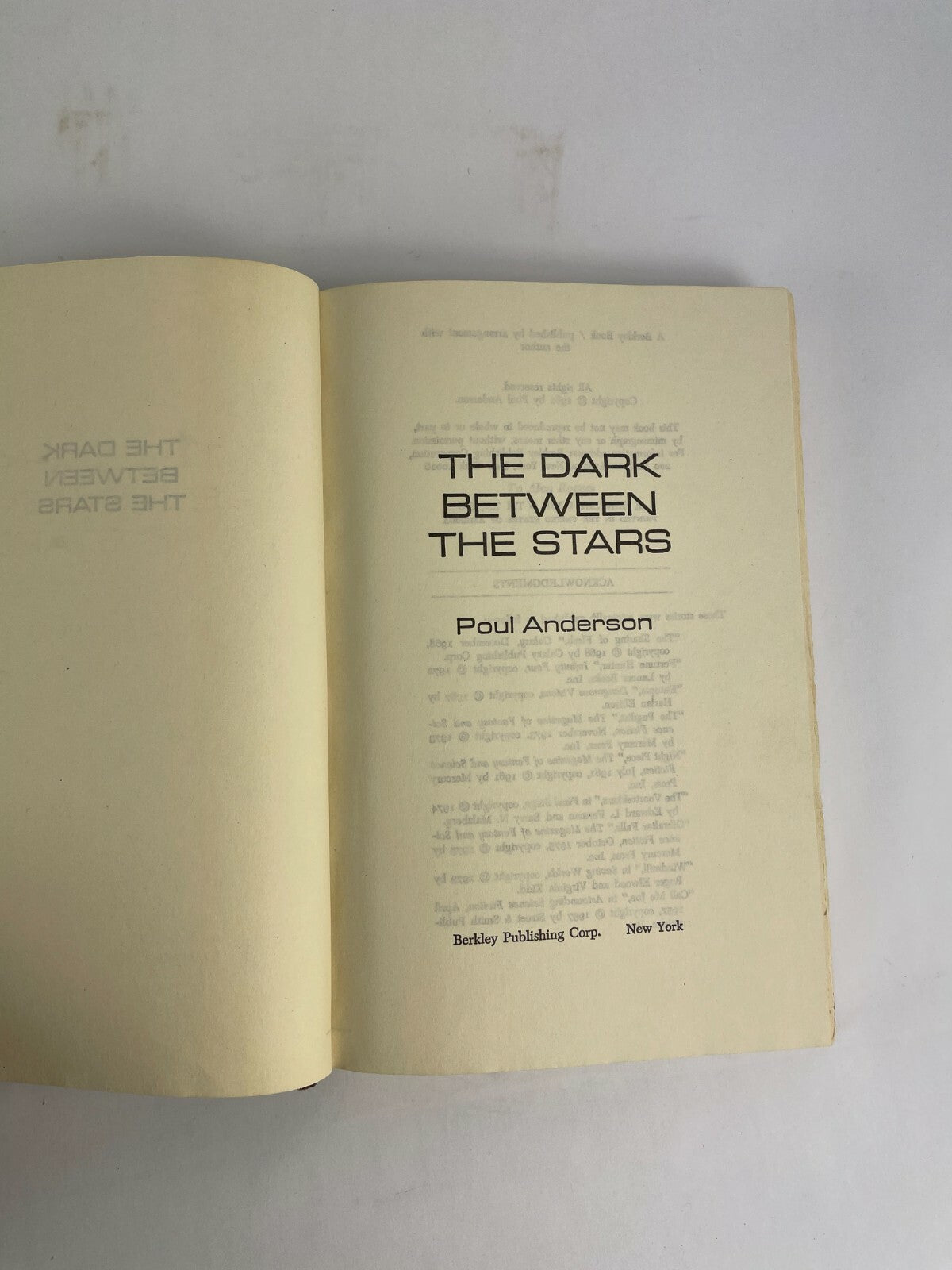 The Dark Between The Stars Poul Anderson
