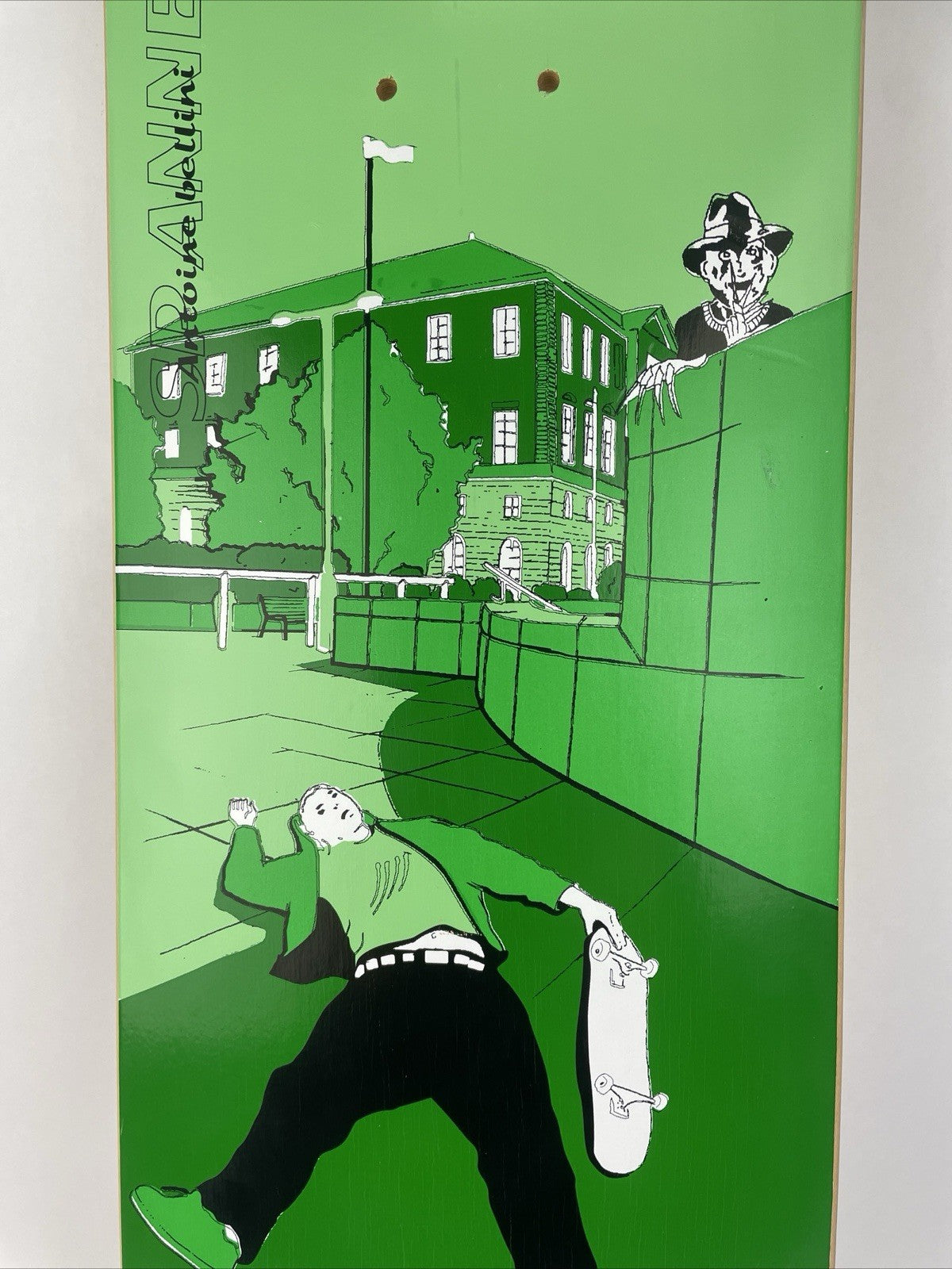 Vintage SP ANNECY France Antione Bellini Pro Model Skateboard Deck " Freddie "
