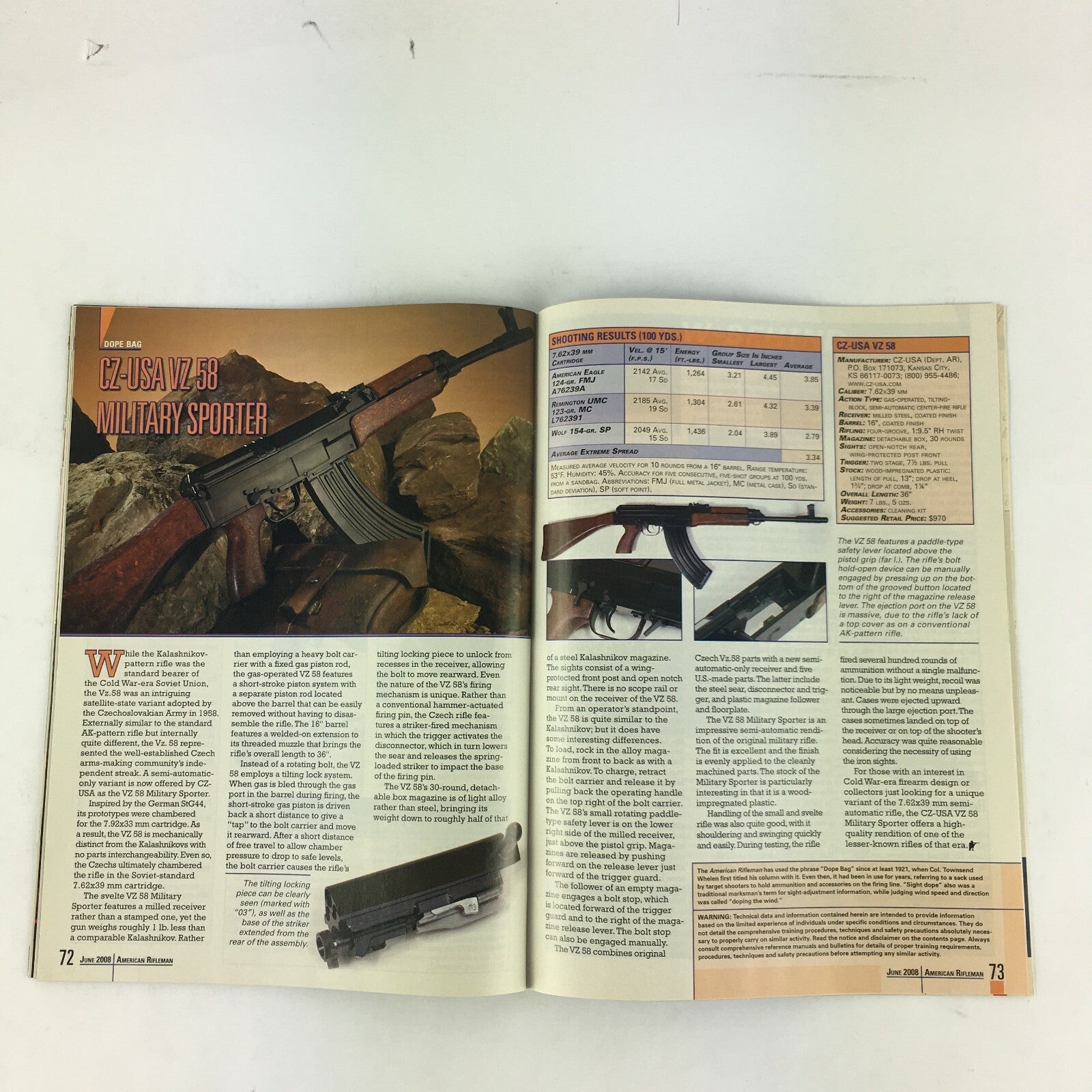 June2008 American Rifleman Magazine Charlton Heston A Patriot Lays Down His Arms