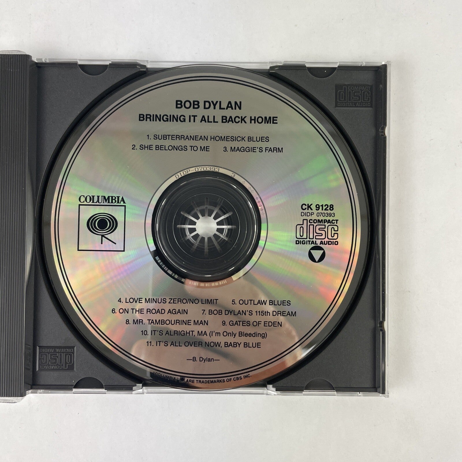 Bob Dylan – Bringing It All Back Home CD (1989) #16