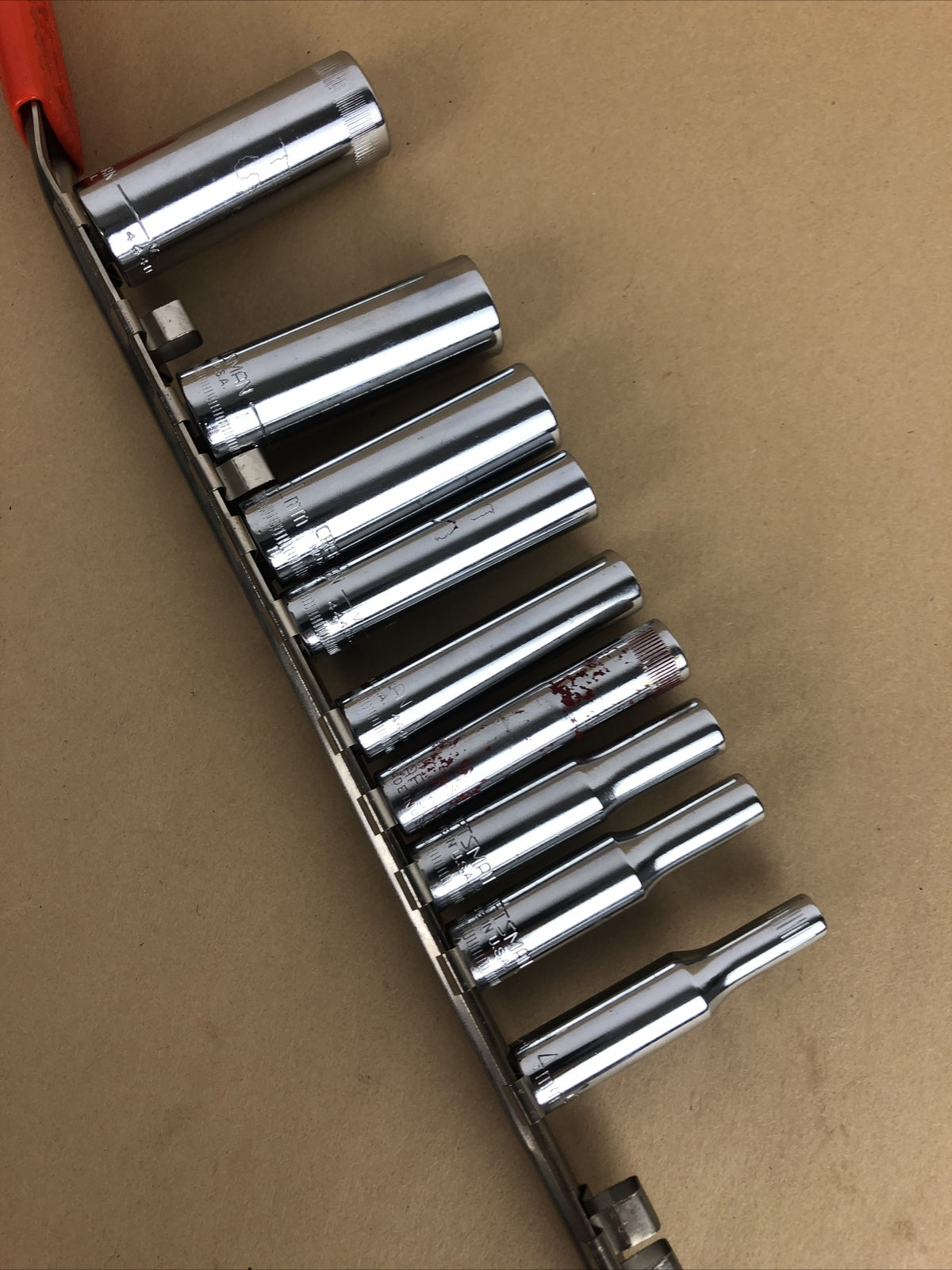 Craftsman 1/4" Drive 9pc Metric 6pt Deep Socket Set - 4mm to 13mm - no 10mm