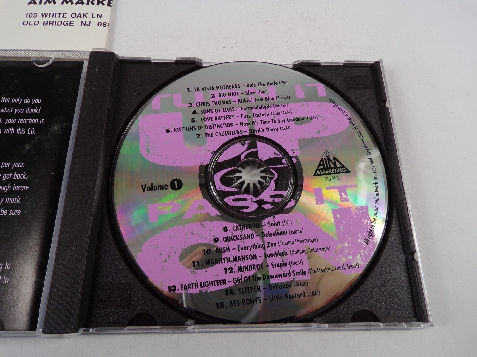 Turn In Up & Pass It On Volume 1 La Vista Hotheds Ride The Knife Big Hate CD#3