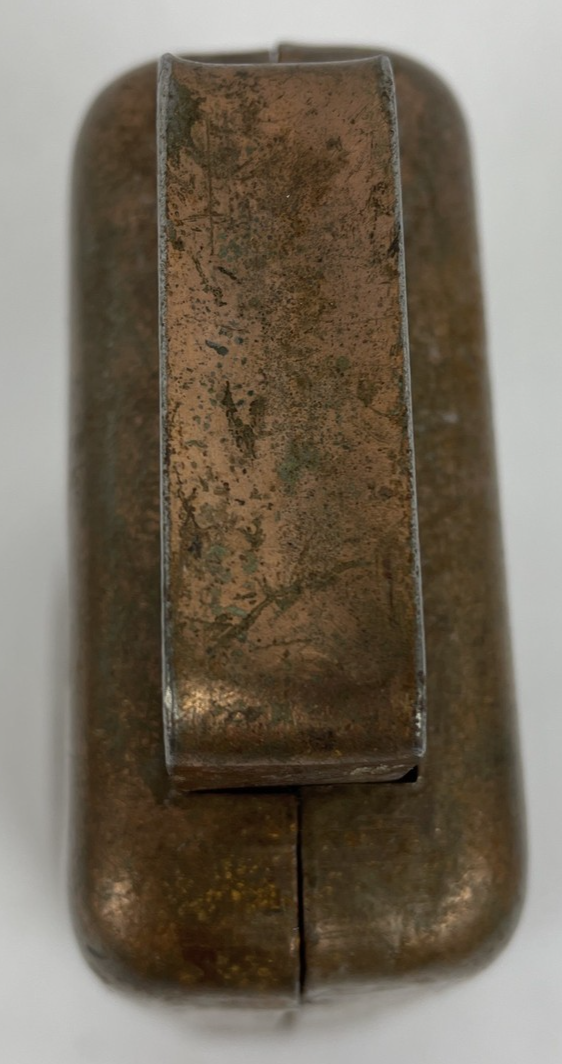 Vintage Copper 6" l Cow Bell - 6" x 5" x 3" Patina Copper Patina - Yreka Cali