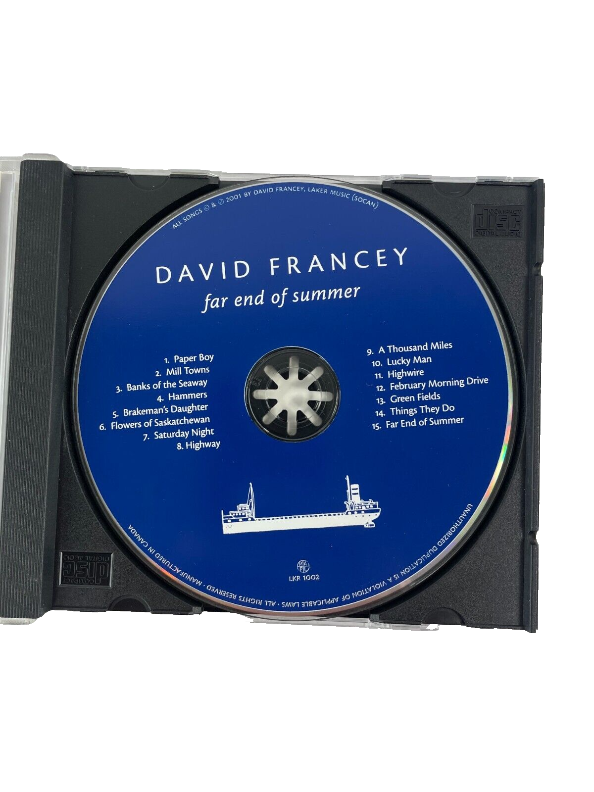David Francey Far End Of Summer A Thosand Miles Lucky Man Highwire #F-G