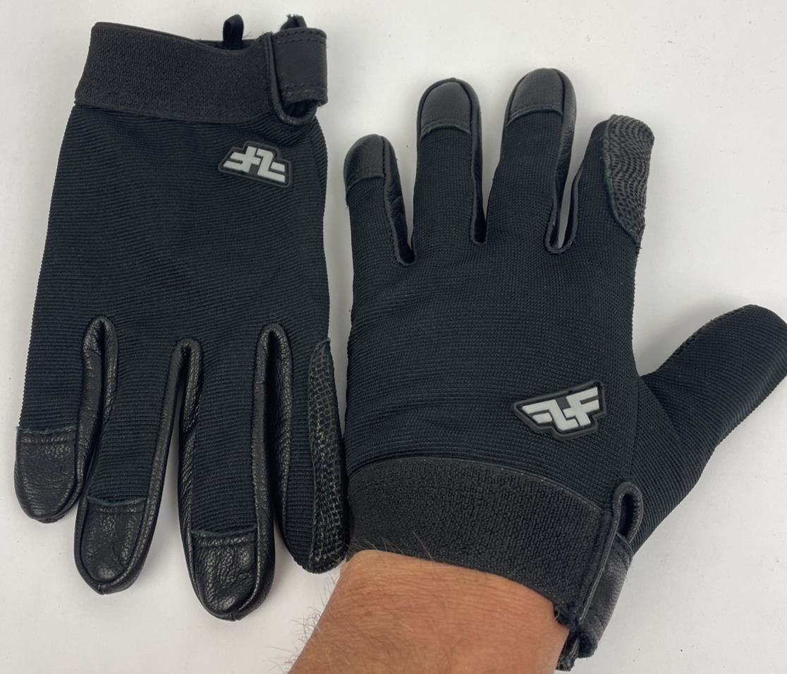 Line of Fire Light Duty Shooting Gloves Touch Screen Small BLACK USA MADE
