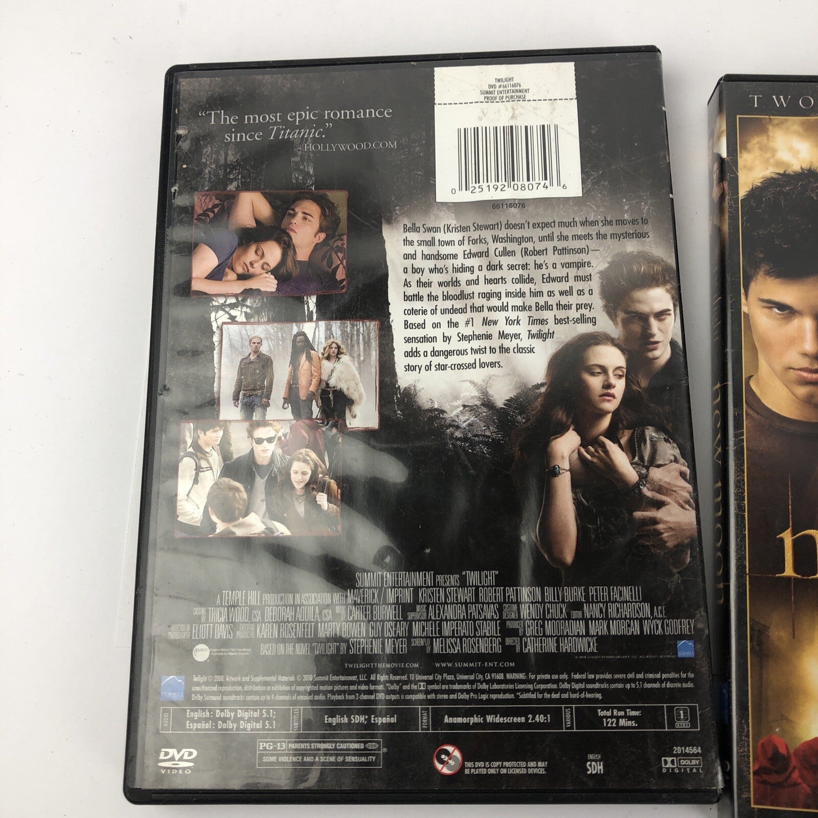 Twilight (DVD, 2009, 3-Disc Set, Deluxe Edition) & New moon dvd