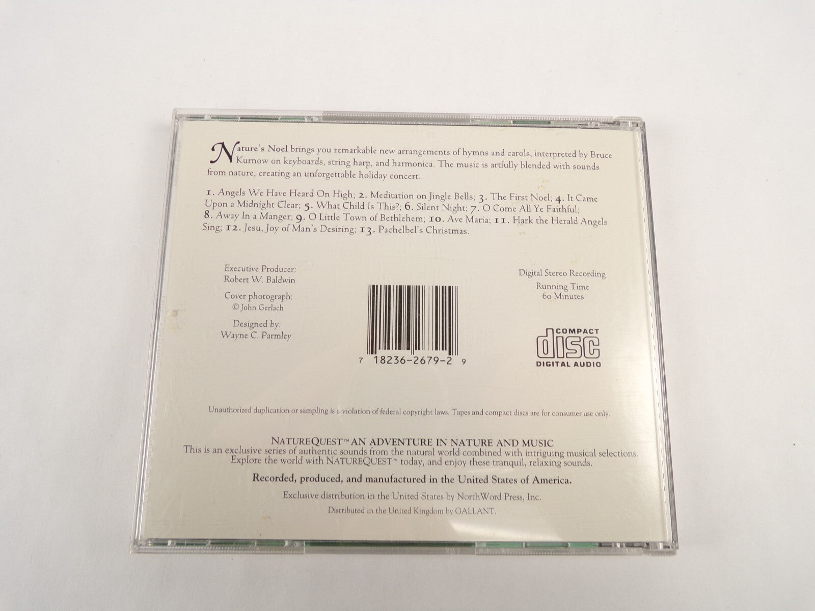 Naturequest Nature's Noel Angels We Have Heard On High Silent Night CD#54