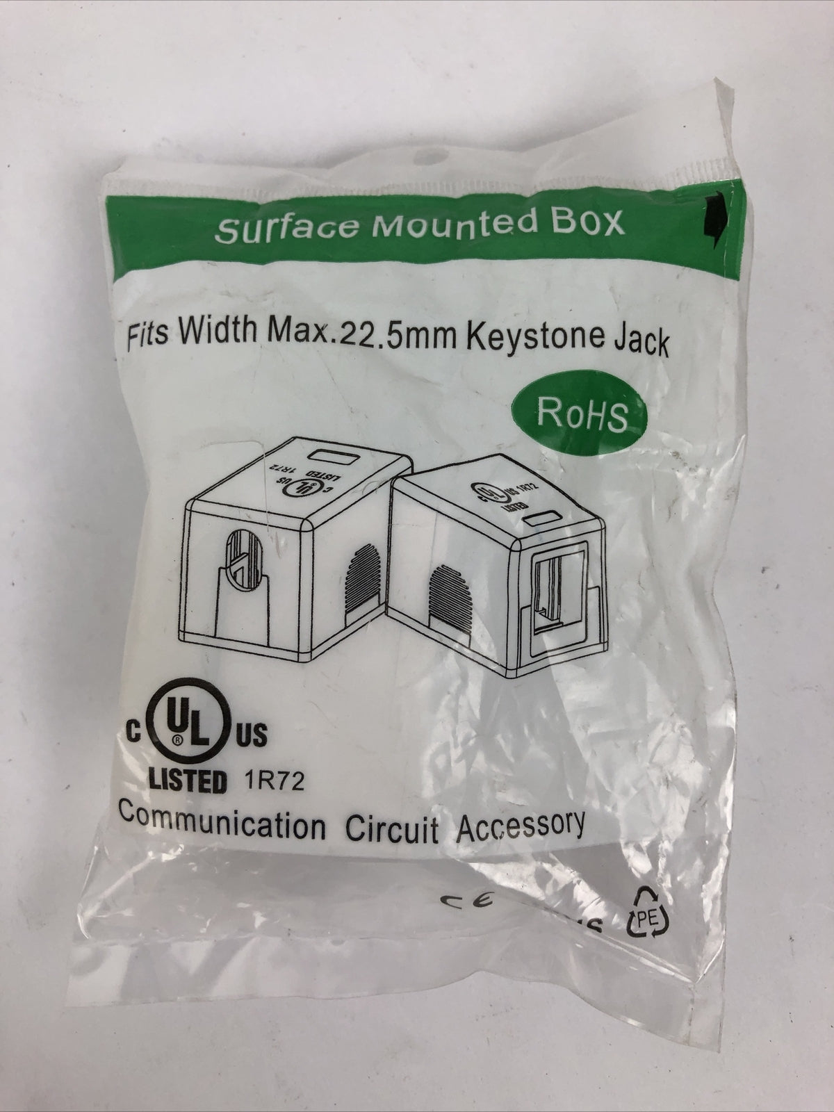 Monoprice PID : 7088 MB-B0101 Surface Mount Box Single / 1 Port Max width 22.5m