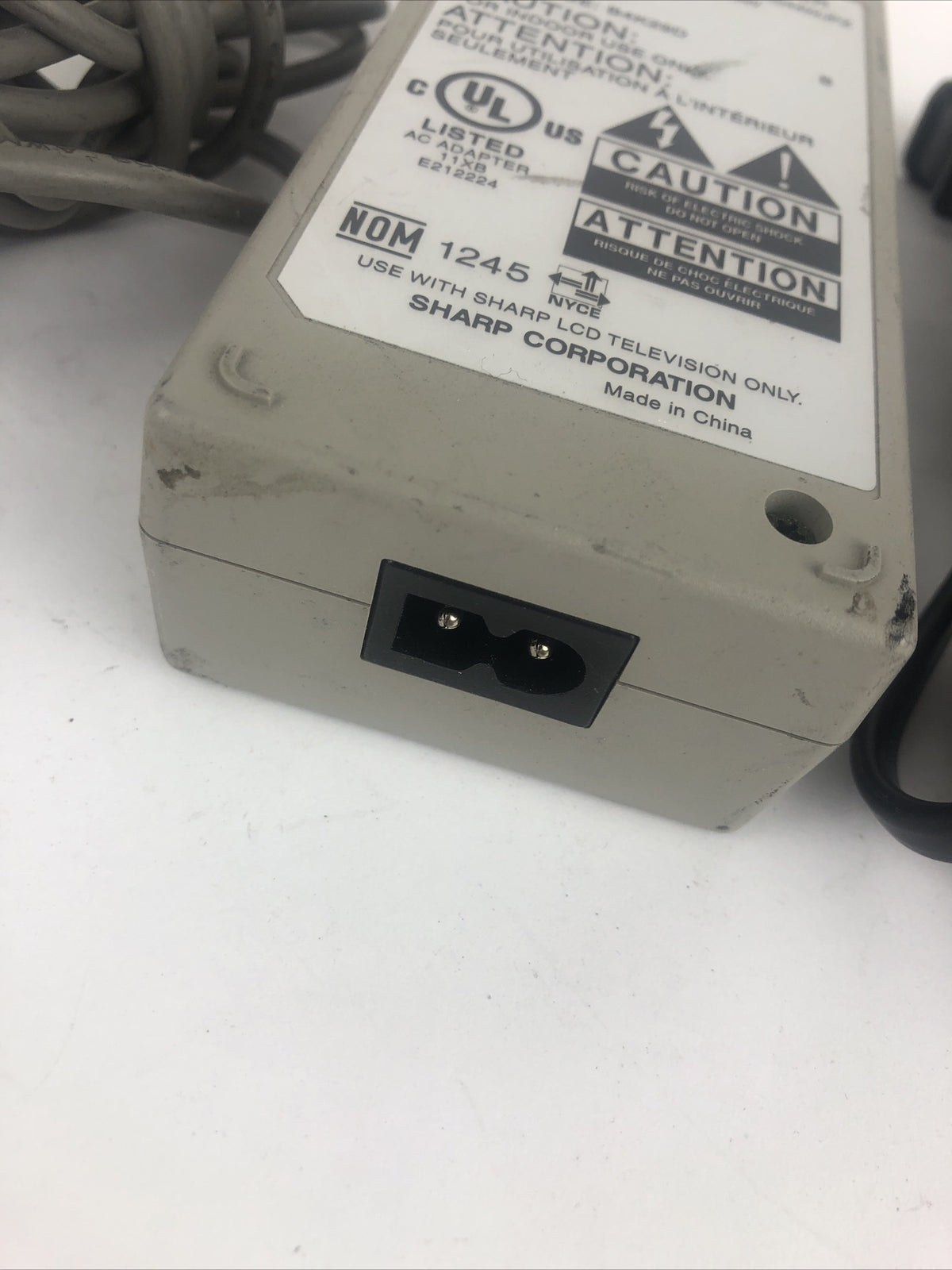 SHARP OEM UADP-A044WJPZ AC Power Adapter 12V - 5.0A for LC-20S1U LC-20S2U-S A28