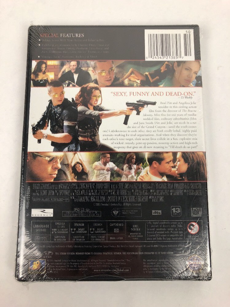 Mr. and Mrs. Smith (DVD, 2005) Brad Pitt, Angelina Jolie, Not a Scratch!!
