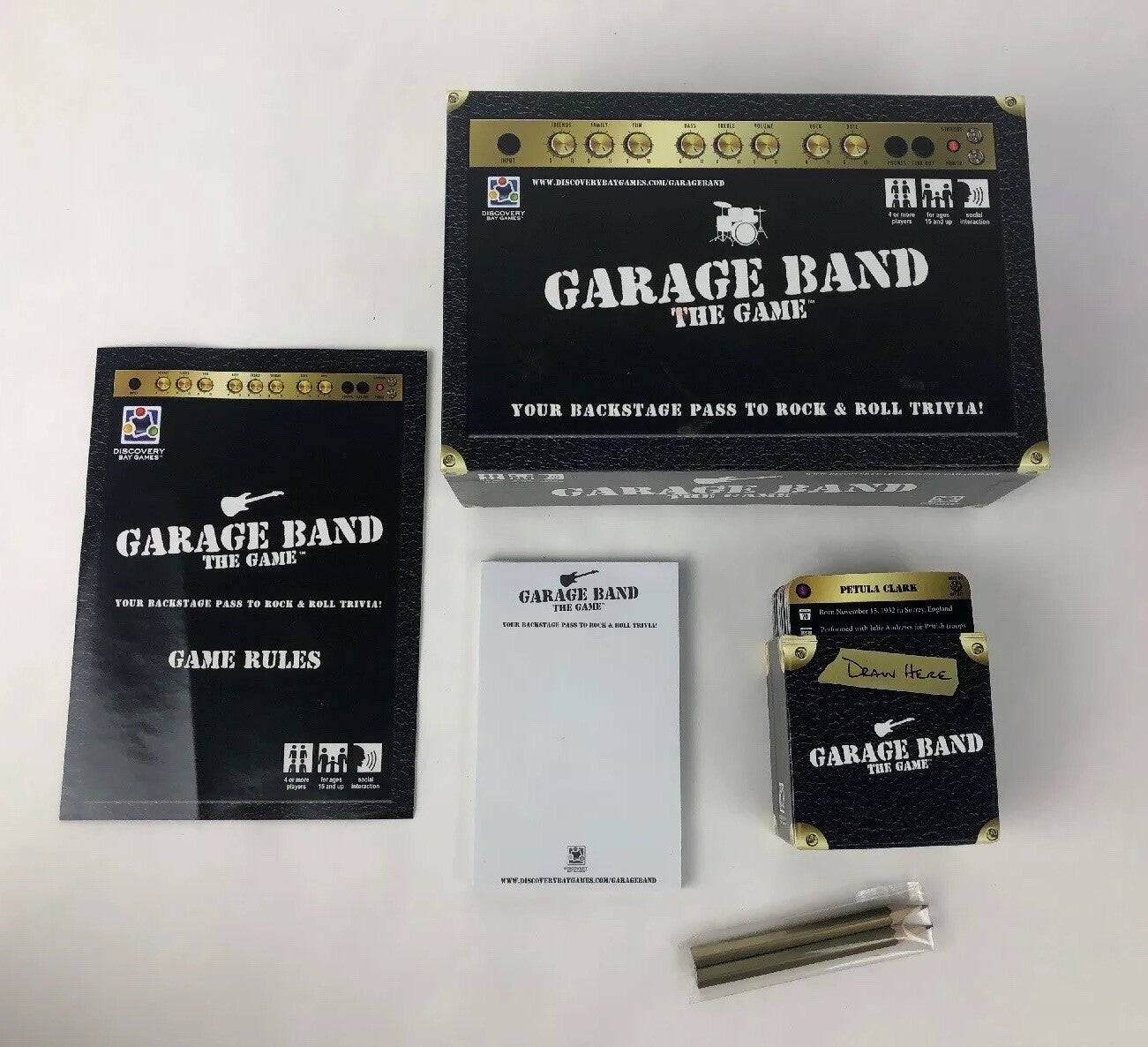 Garage Band The Game Rock & Roll Triva Party Game New (re) Sealed - FSTSHP